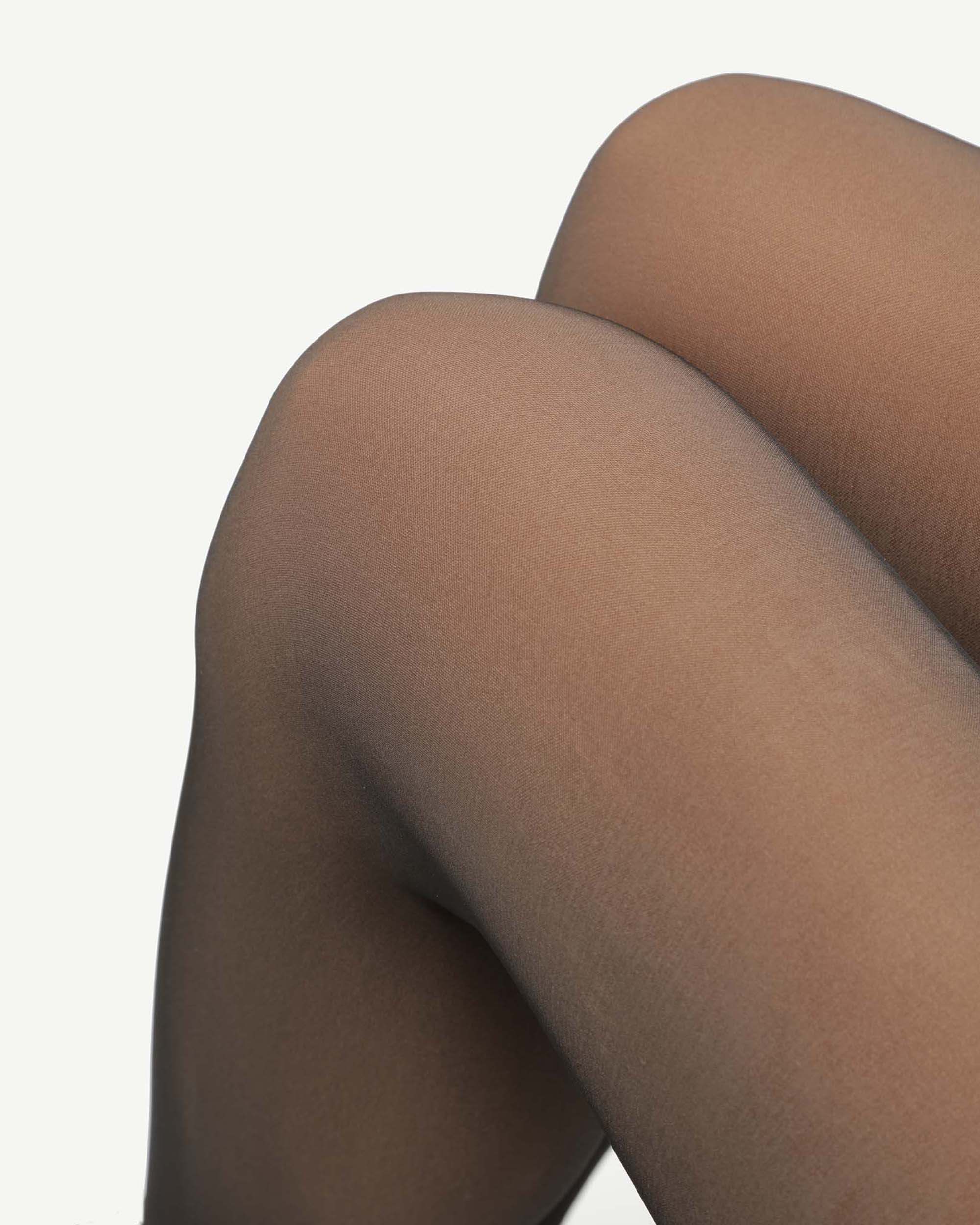 Collants Térmicos Polar Efeito Transparente 80d Preto-3