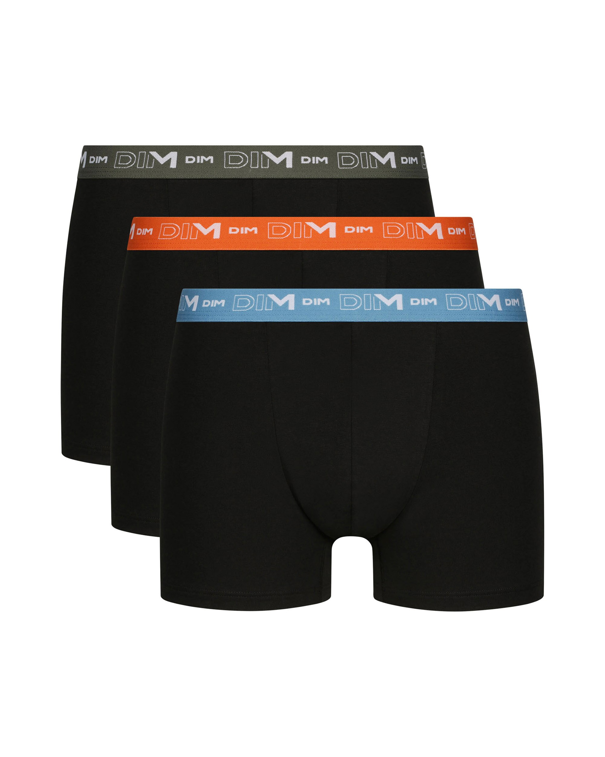Pack de Três Boxers de Algodão Elástico Multicolor-3