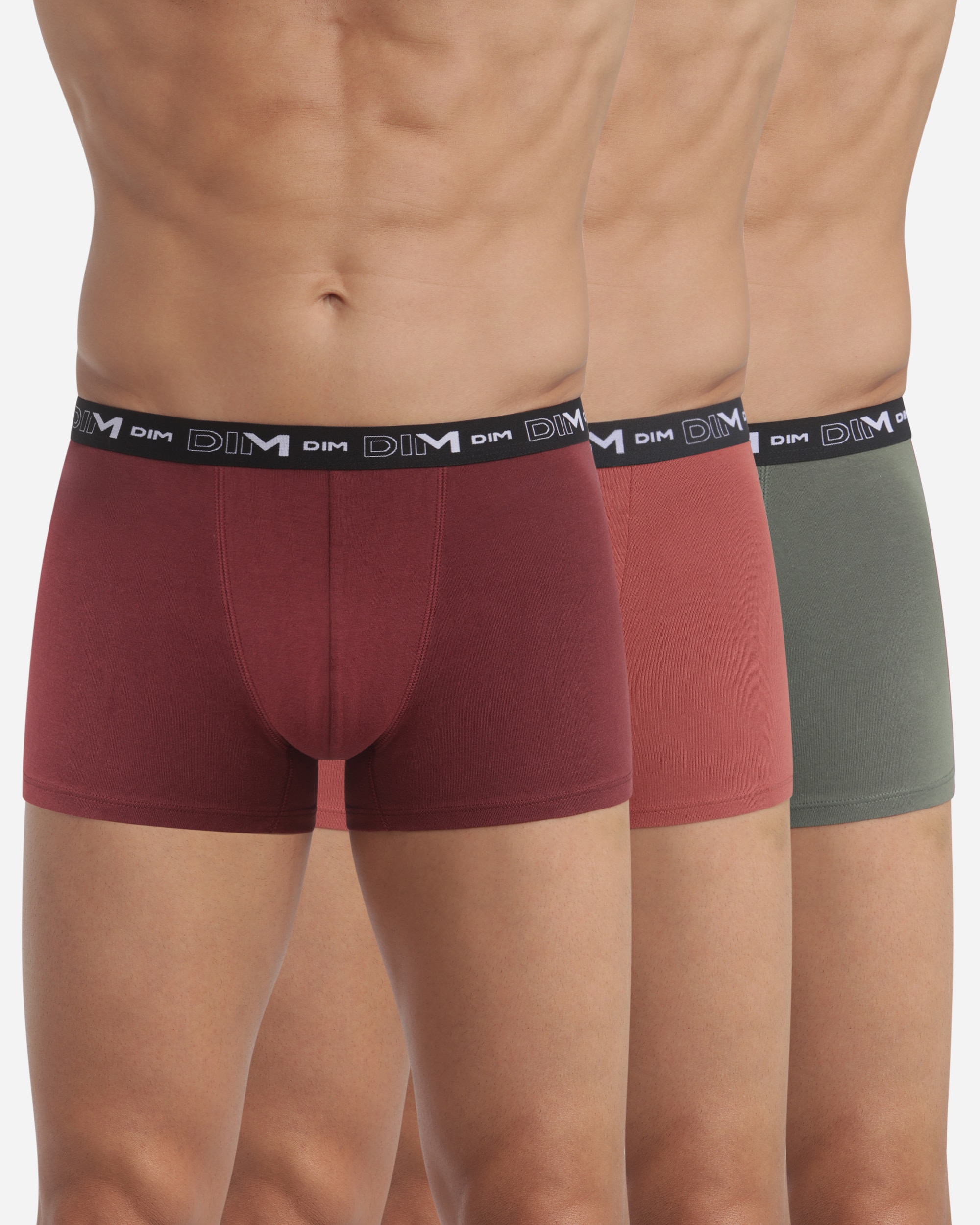 Pack de Três Boxers de Malha em Preto Multicolor-1