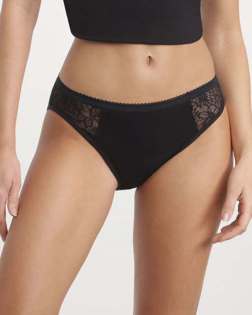 Imagem 0 de Cueca Menstrual de Renda Fluxo Abundante