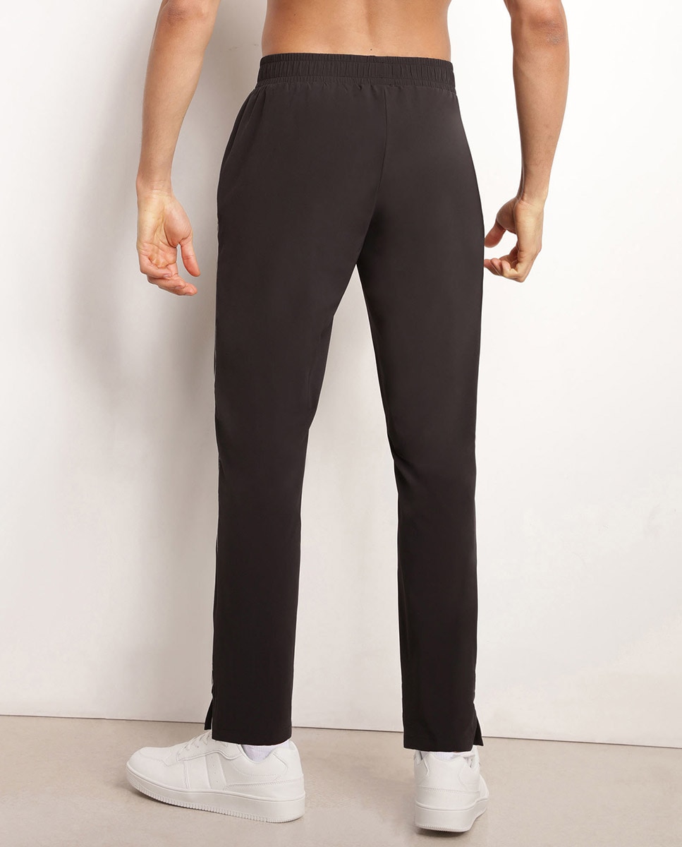 Calças Desportivas Ligeiramente Justas Preto-2
