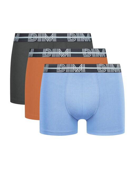 Imagem 0 de Pack de 3 Boxers de Algodão Elástico em Cores Chamativas