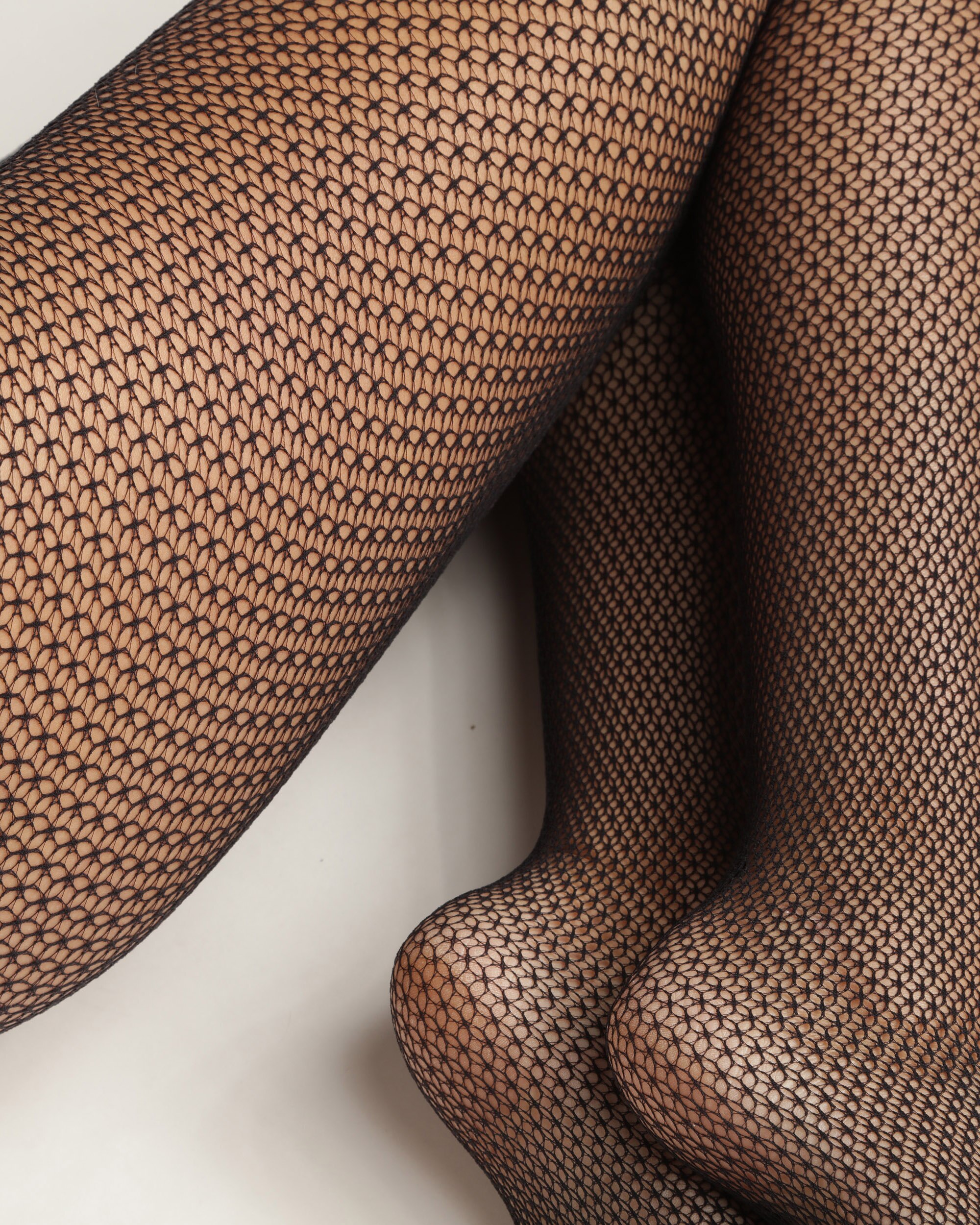 Collants com Renda Geométrica 36d Preto-2