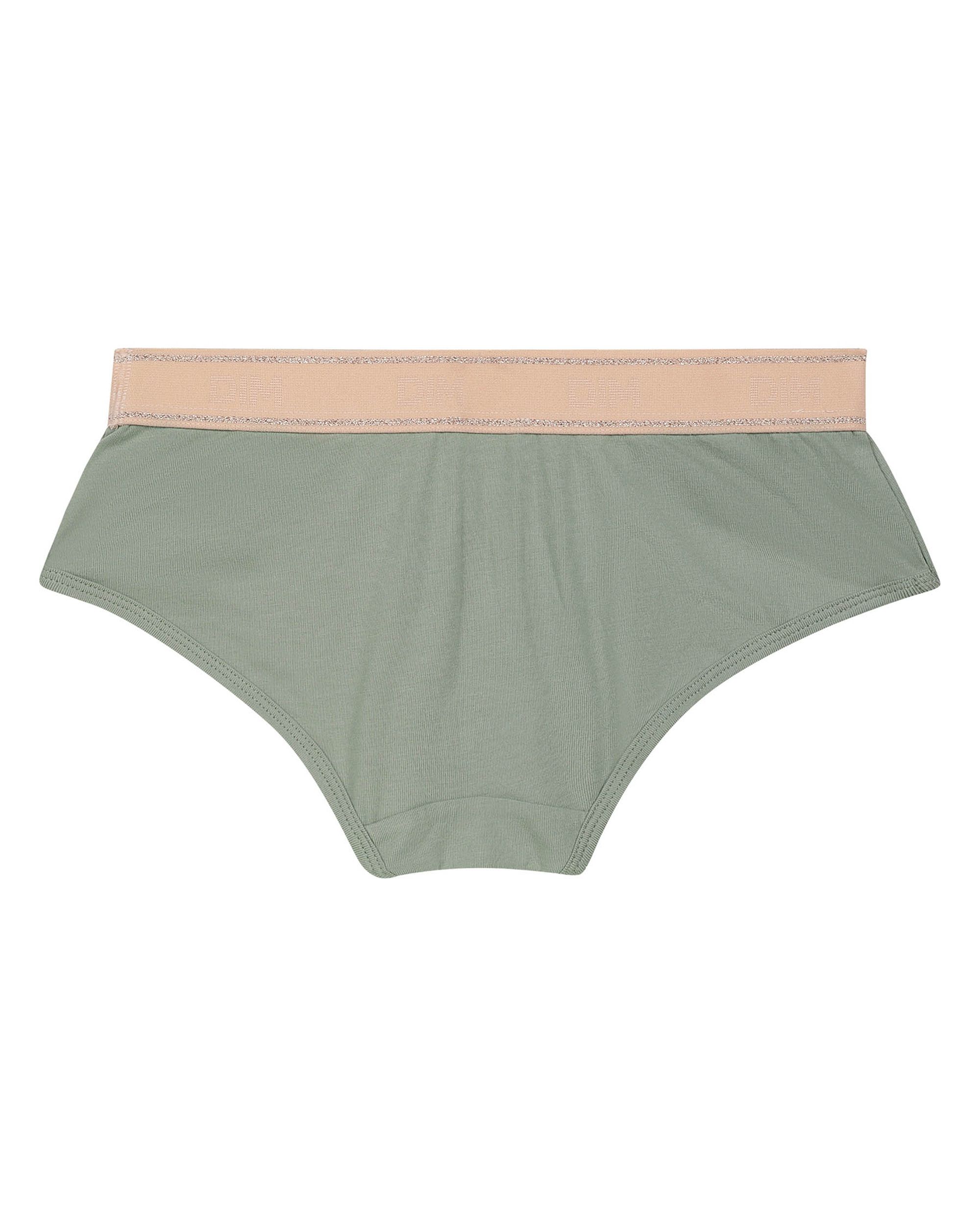 Cueca Infantil Dim Sport de Algodão Elástico com Cós Verde-2