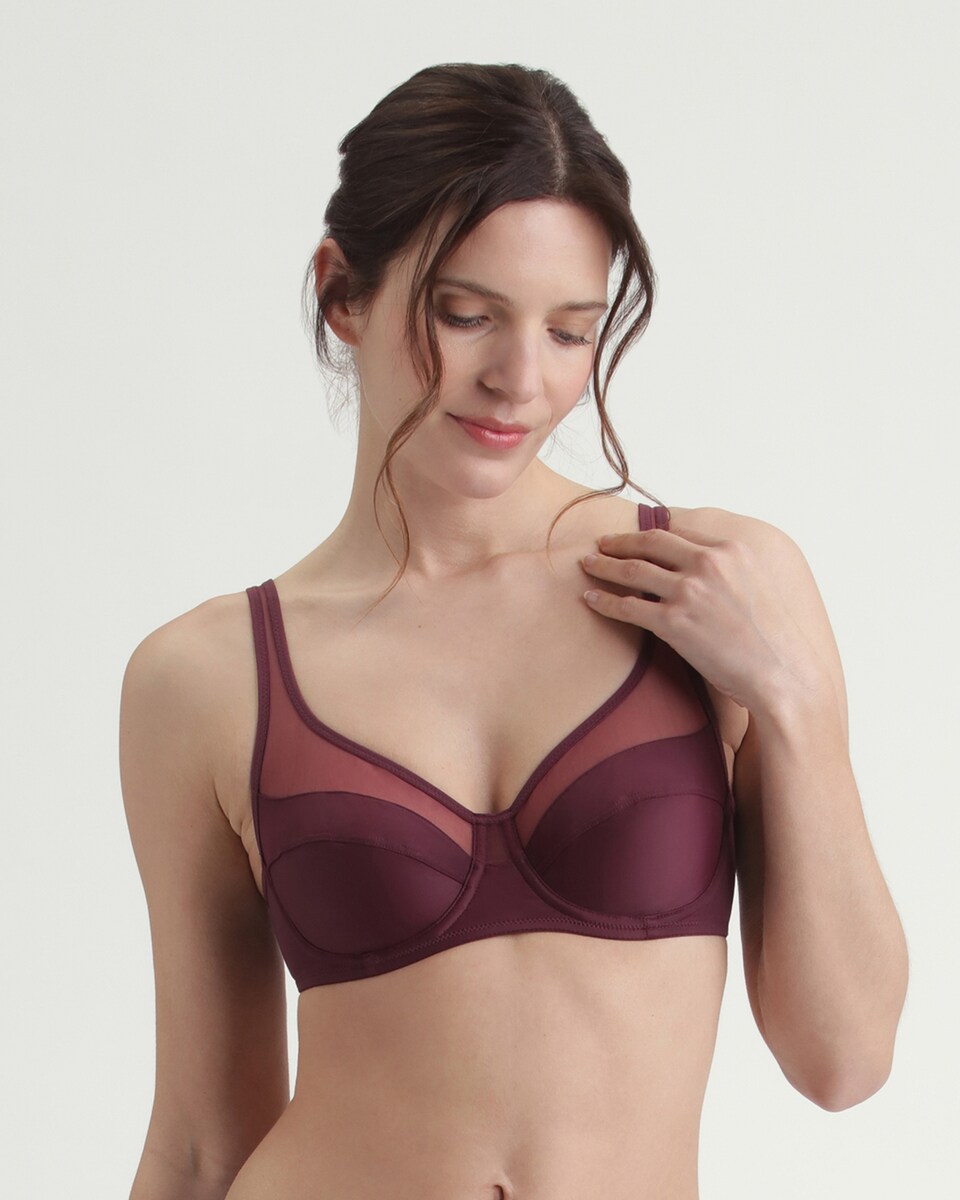 Soutien com Aro de Grande Capacidade Generous com Tule Rubi-1