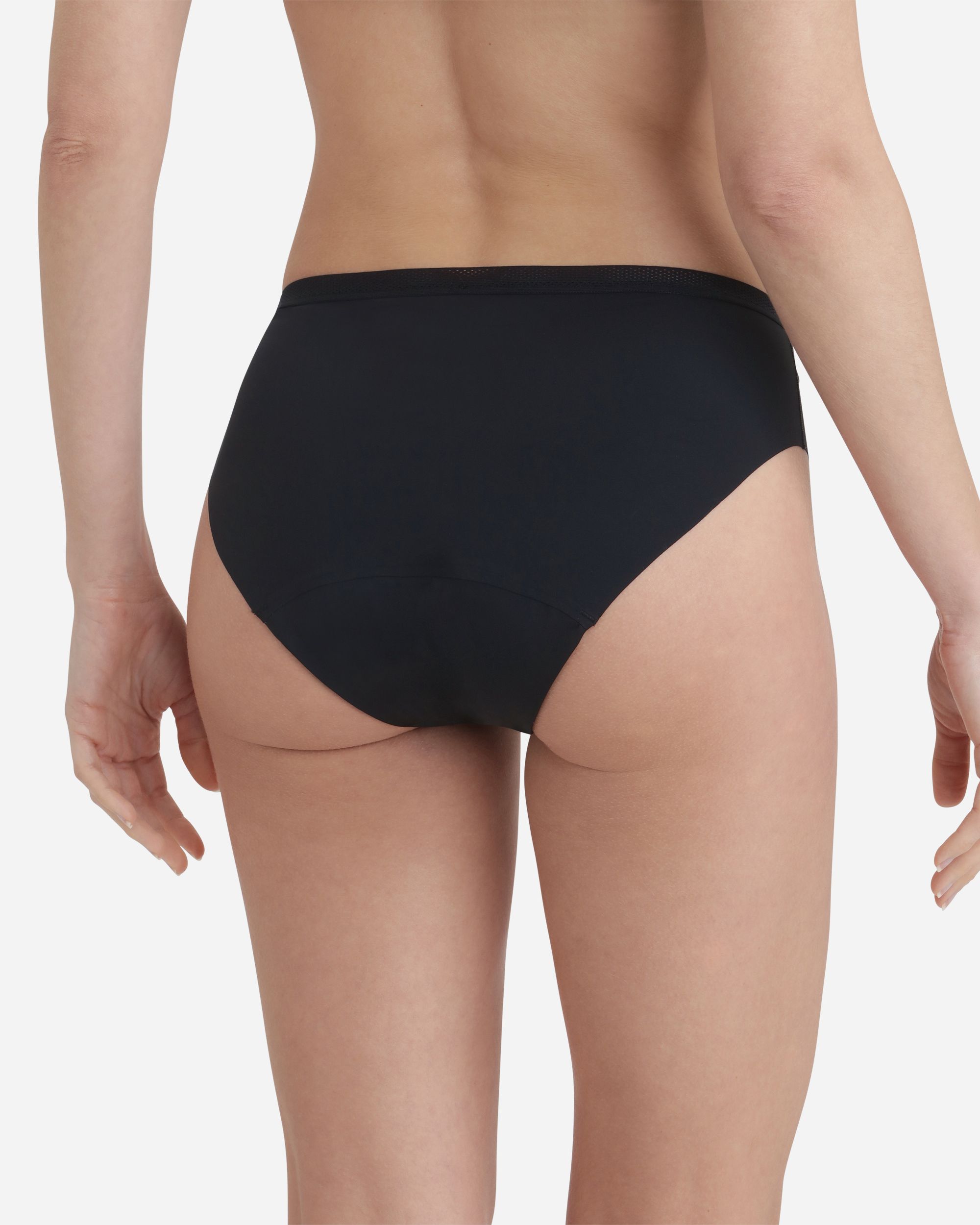 Menstrual sem Costuras com Absorção Segura Preto-2