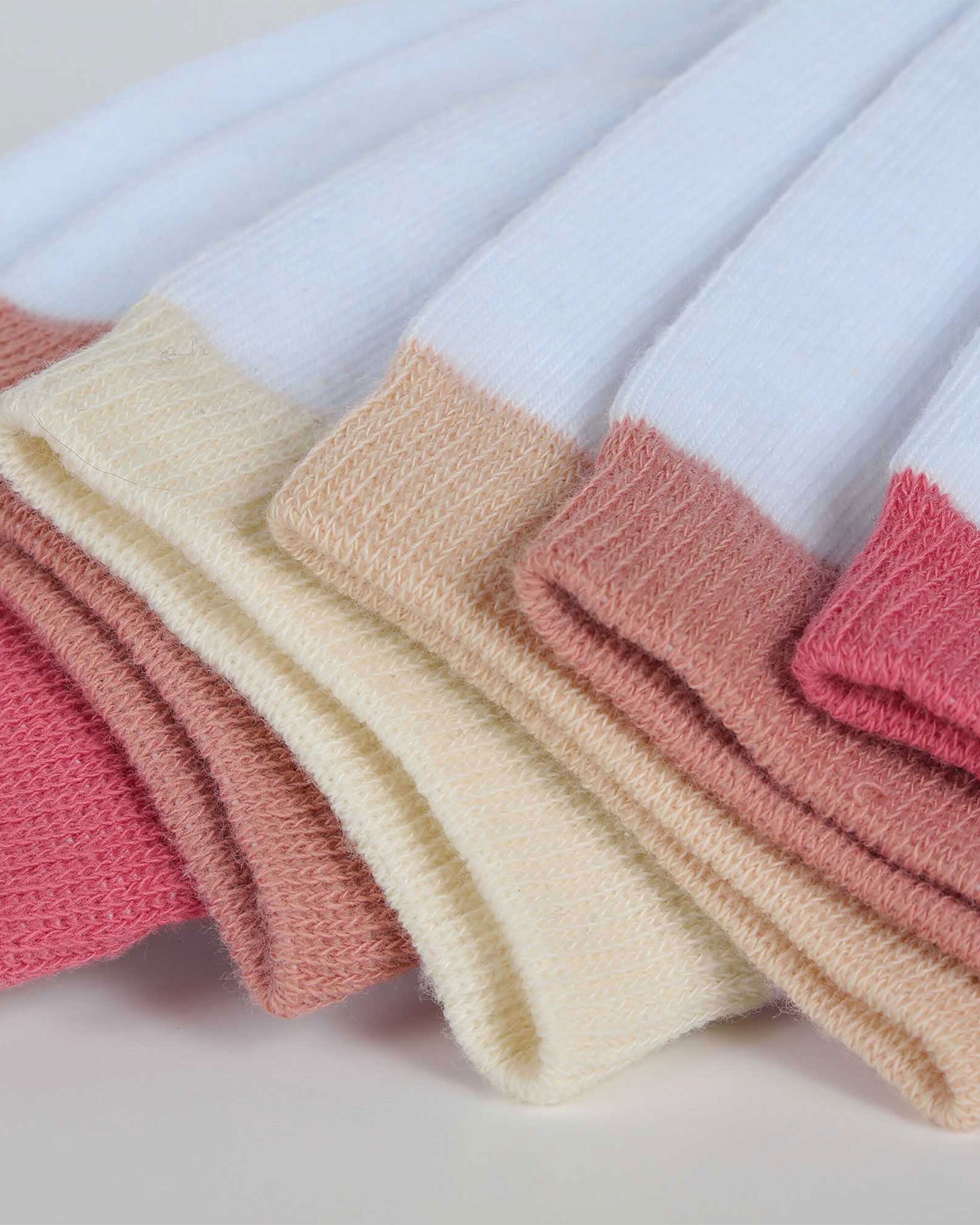 Pack de 4 Meias Altas Branco-2