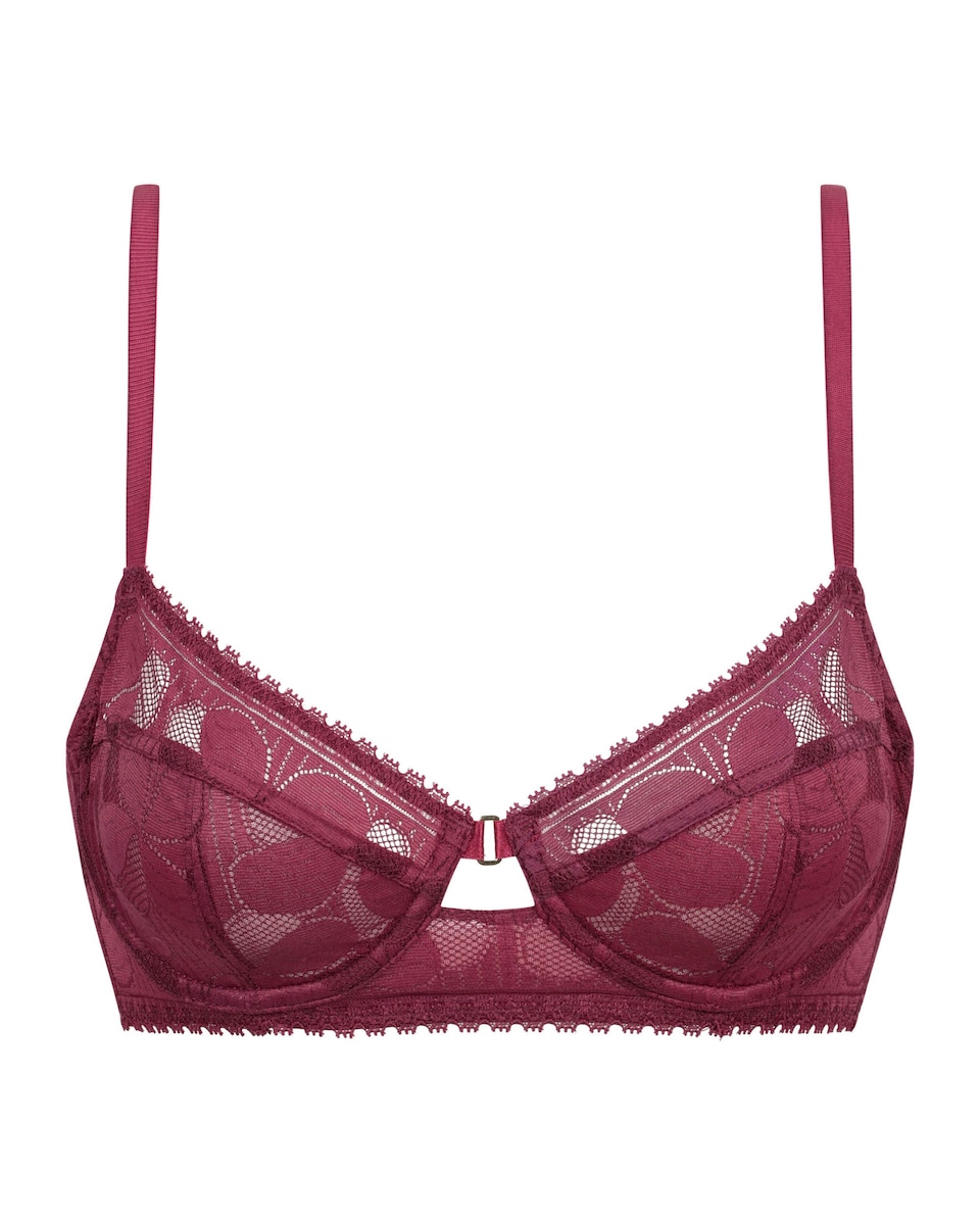 Soutien com Aros de Renda Roxo-5