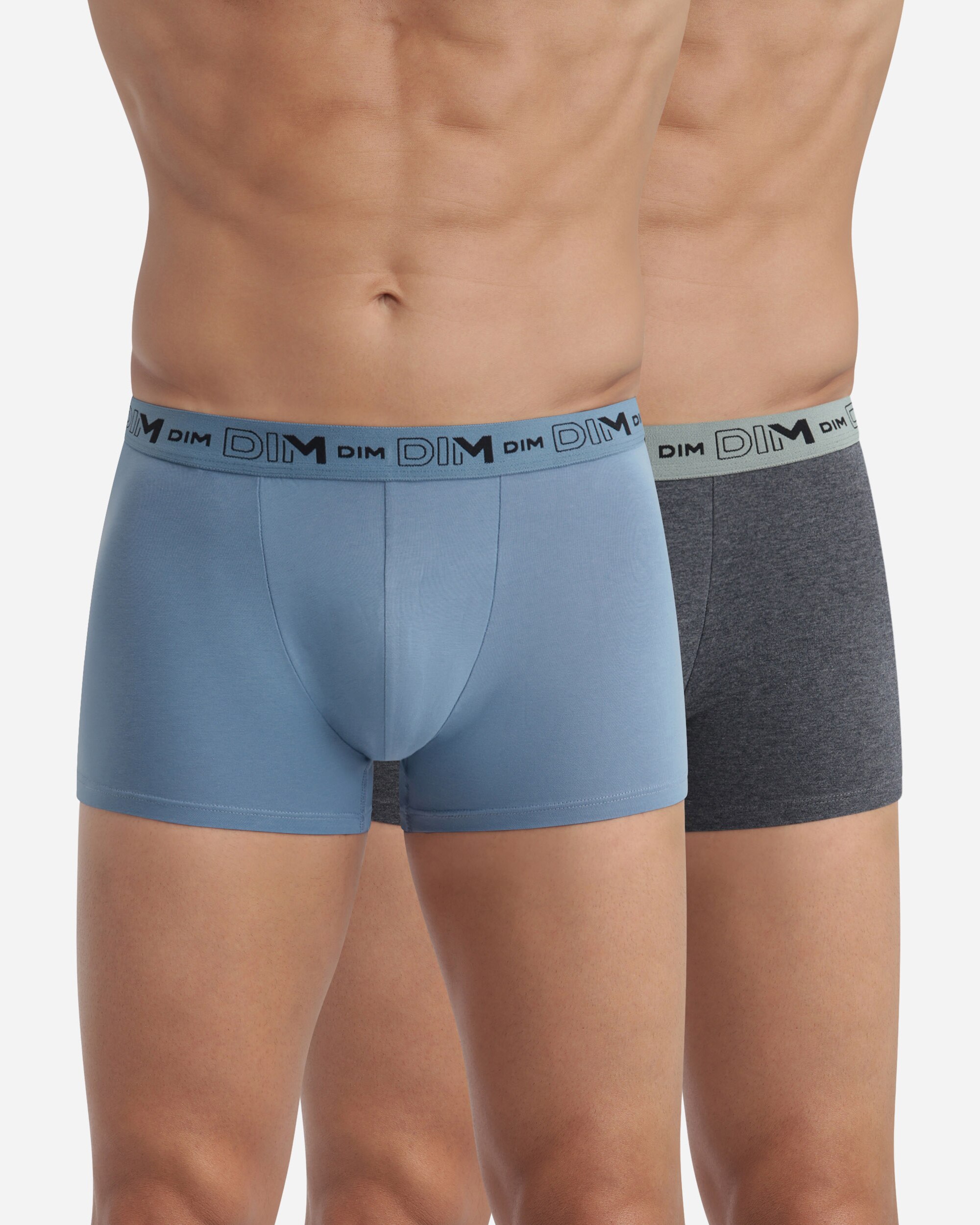 Pack de Dois Boxers de Algodão Orgânico Elástico em Várias Cores Multicolor-1