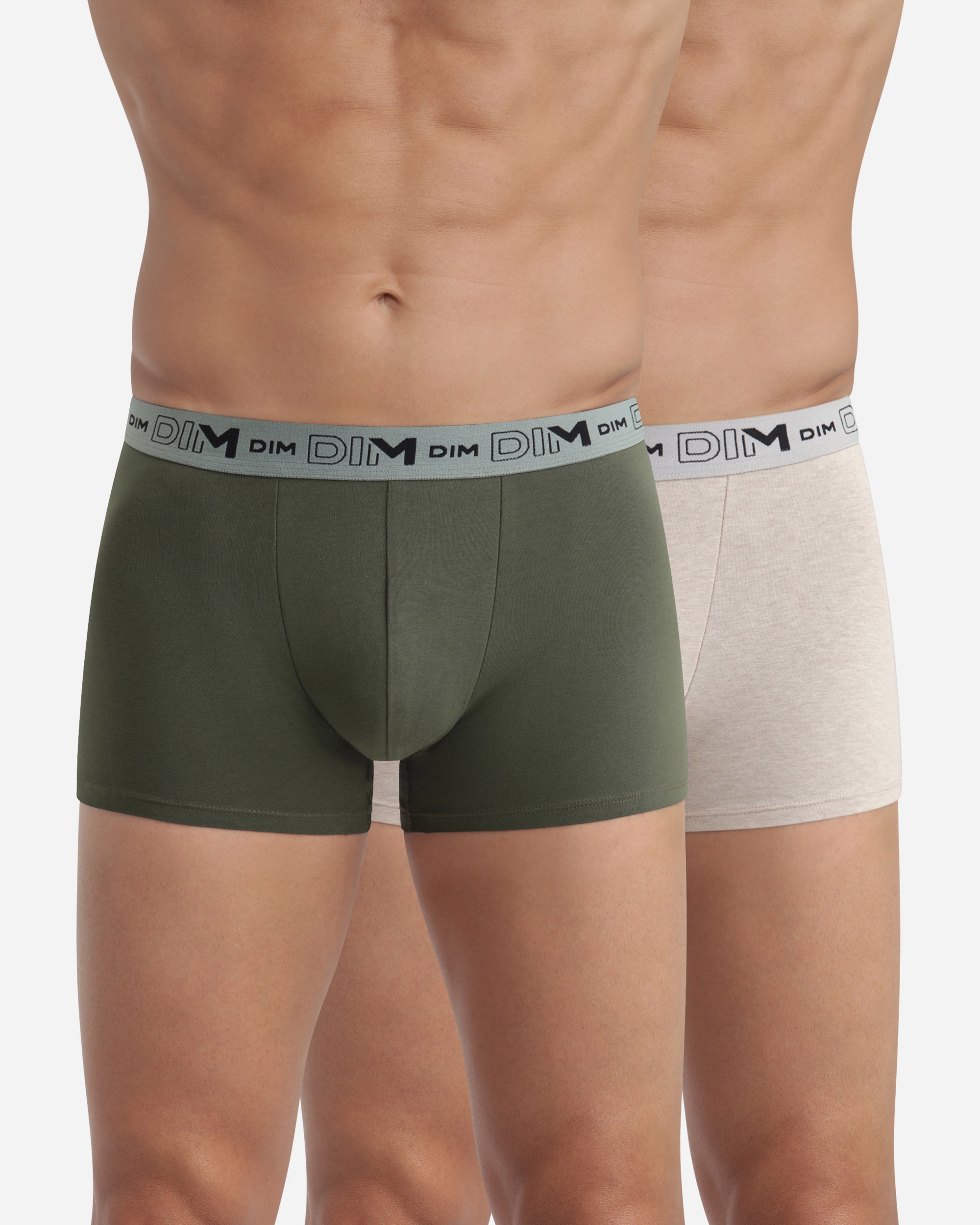 Pack de Dois Boxers de Algodão Orgânico Elástico em Várias Cores Multicolor-1