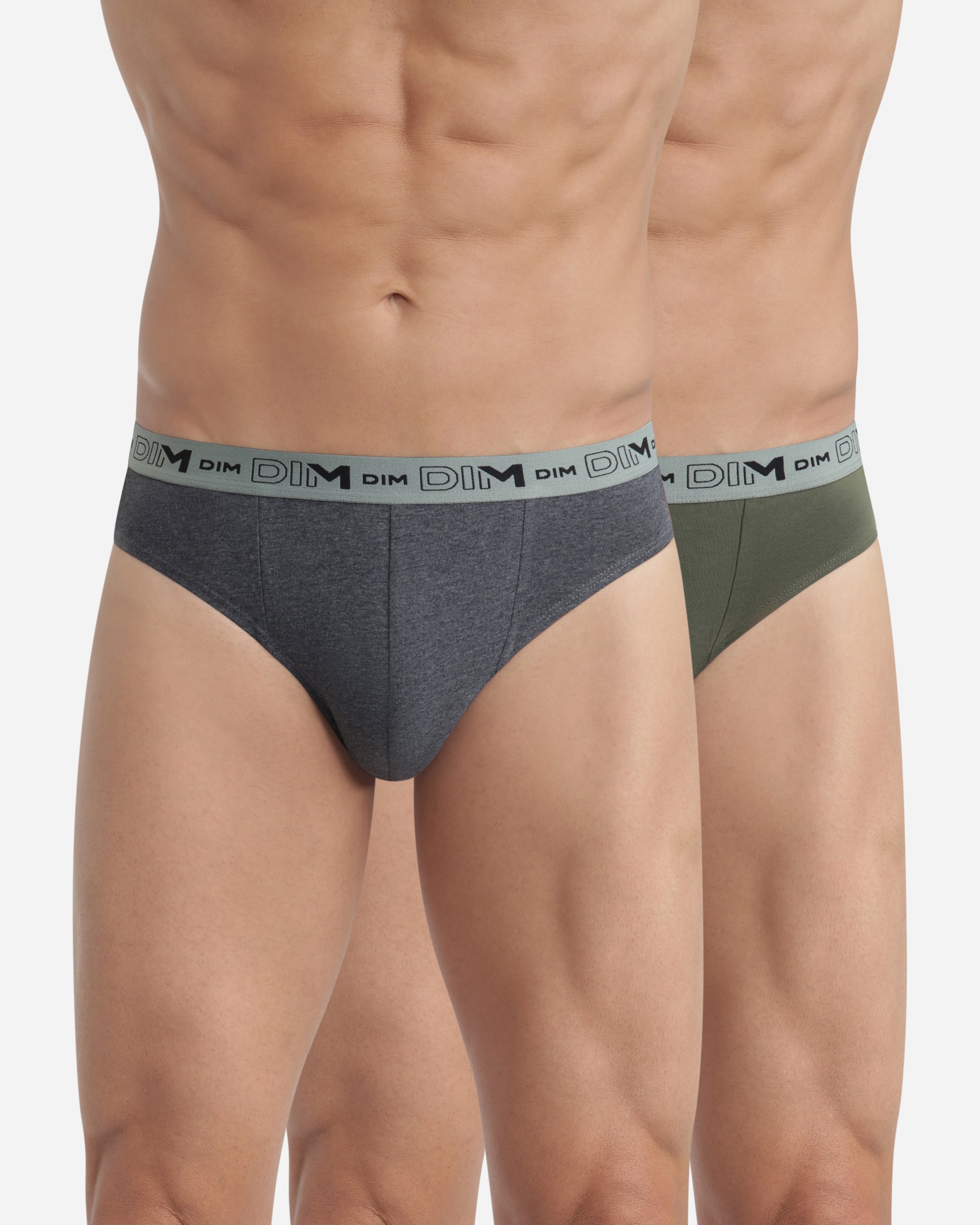 Pack de Dois Slips de Algodão Orgânico Elástico Multicolor-1