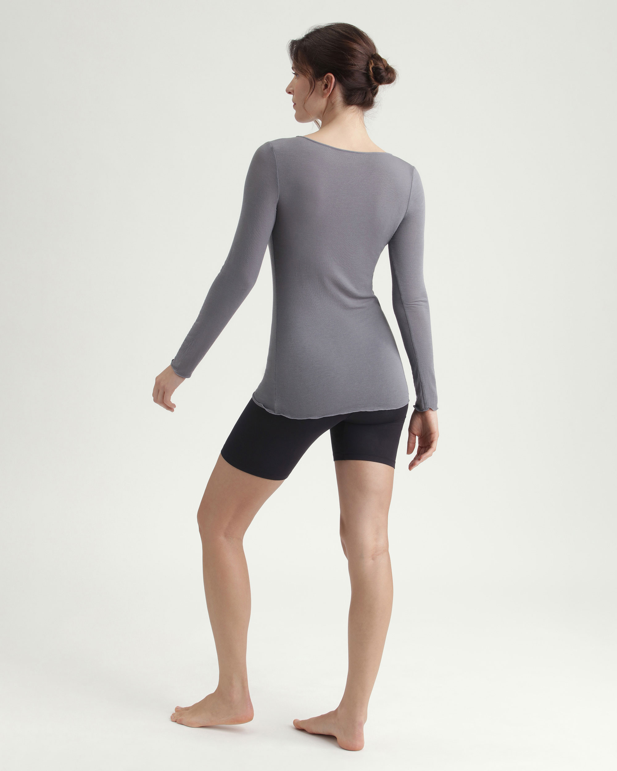 T-shirt Térmica Gola Barco Dim X Inès de La Fressange Cinzento-3