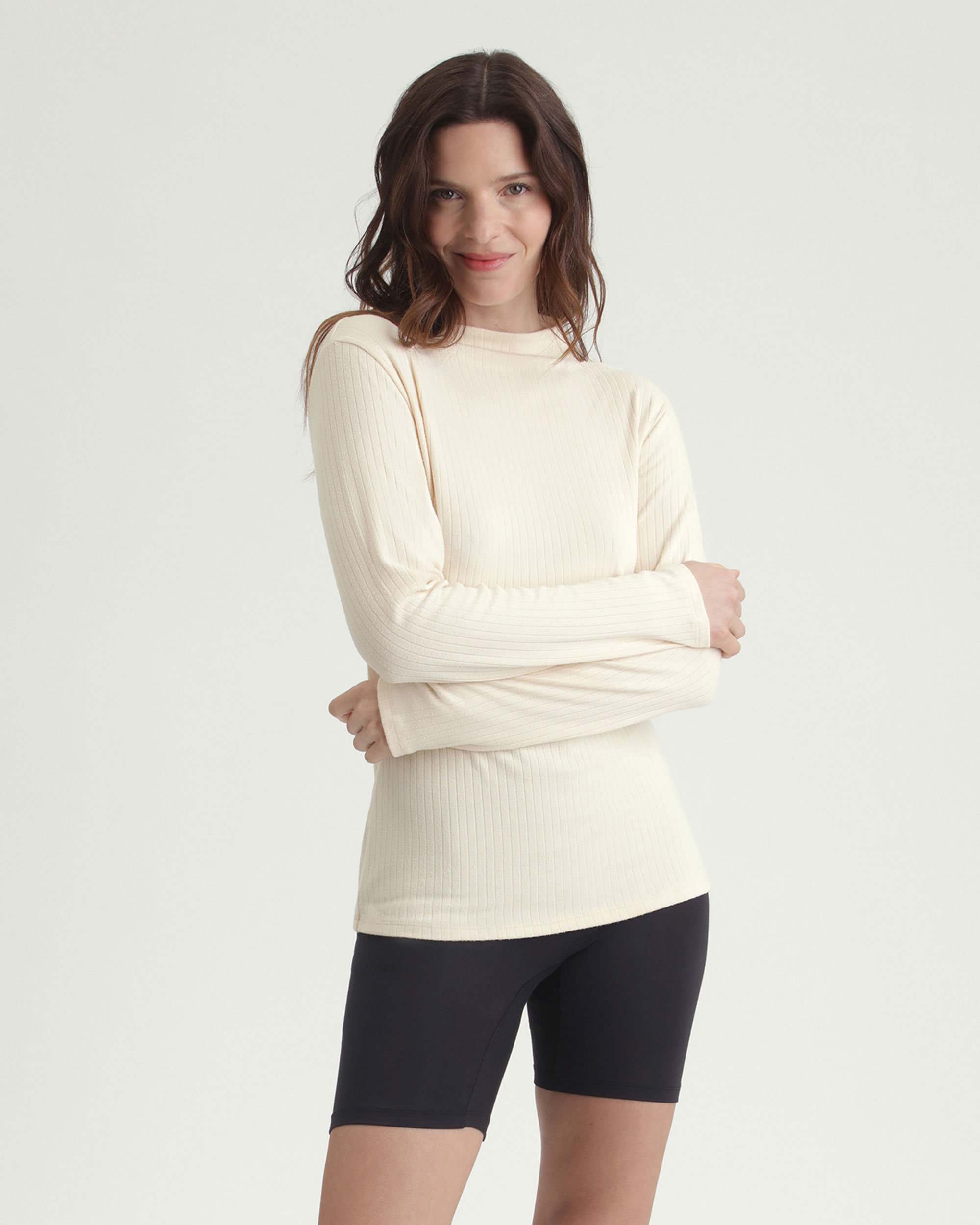 Imagem 0 de T-shirt Térmica de Manga Comprida em Canelado