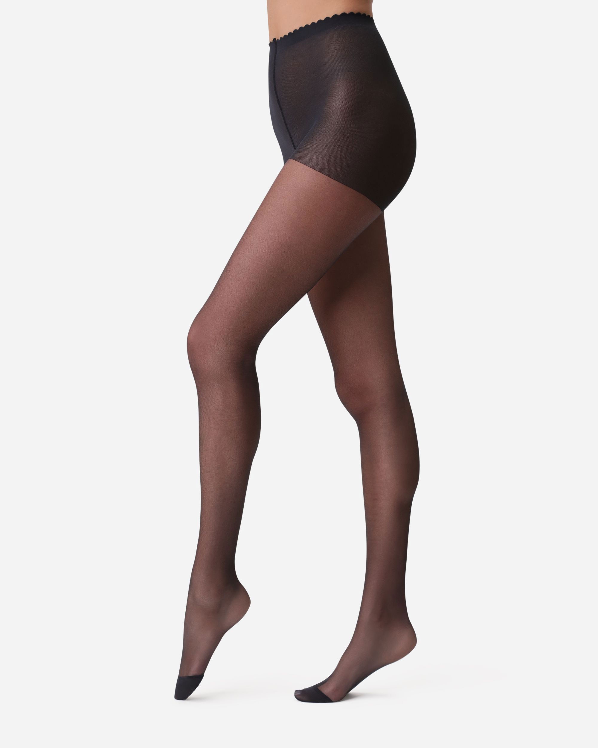 Imagem 0 de Collants Transparentes com Biqueira Reforçada com Stop Malla