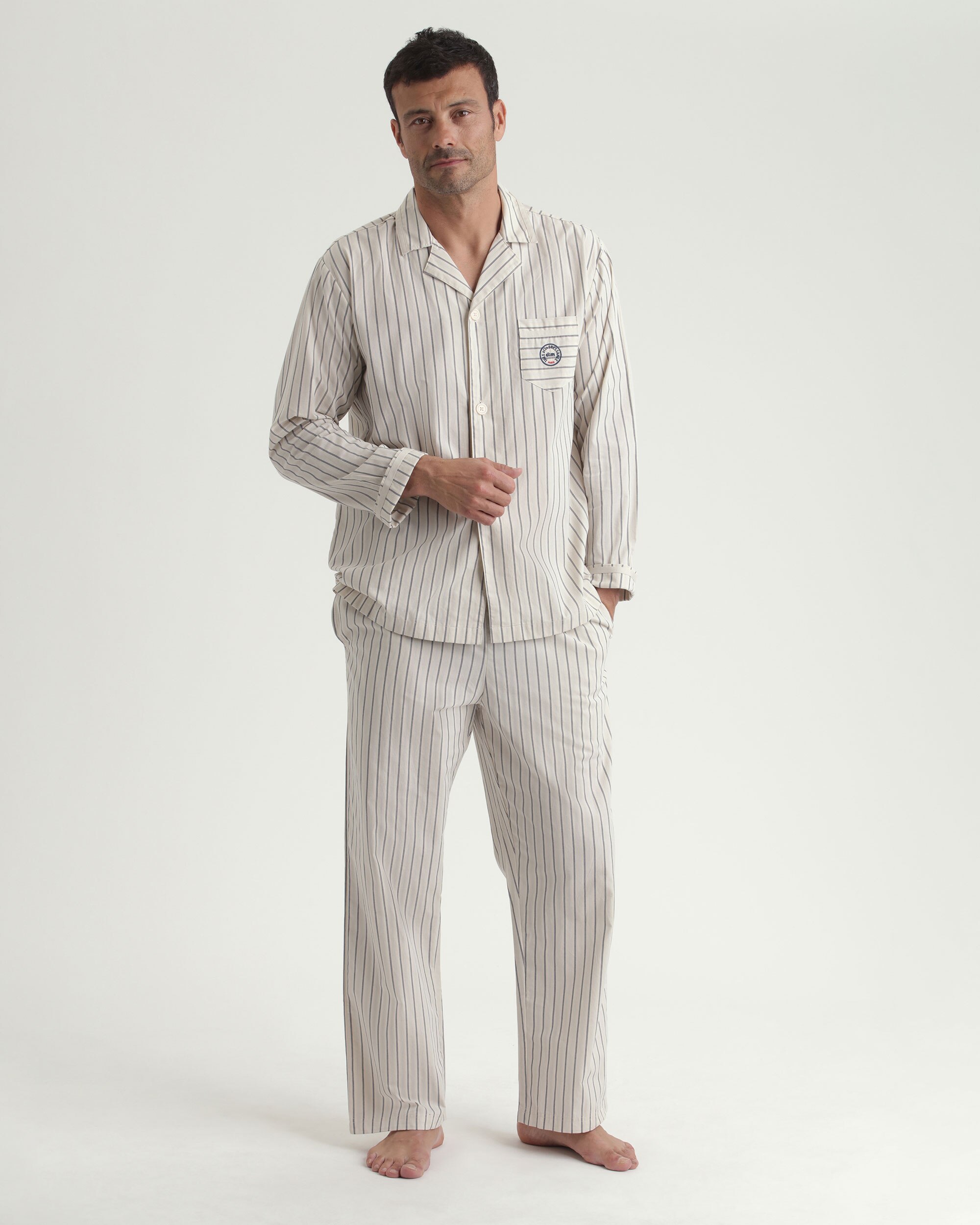 Pijama Completo Unissexo Dim X Inès de La Fressange Cinzento-4