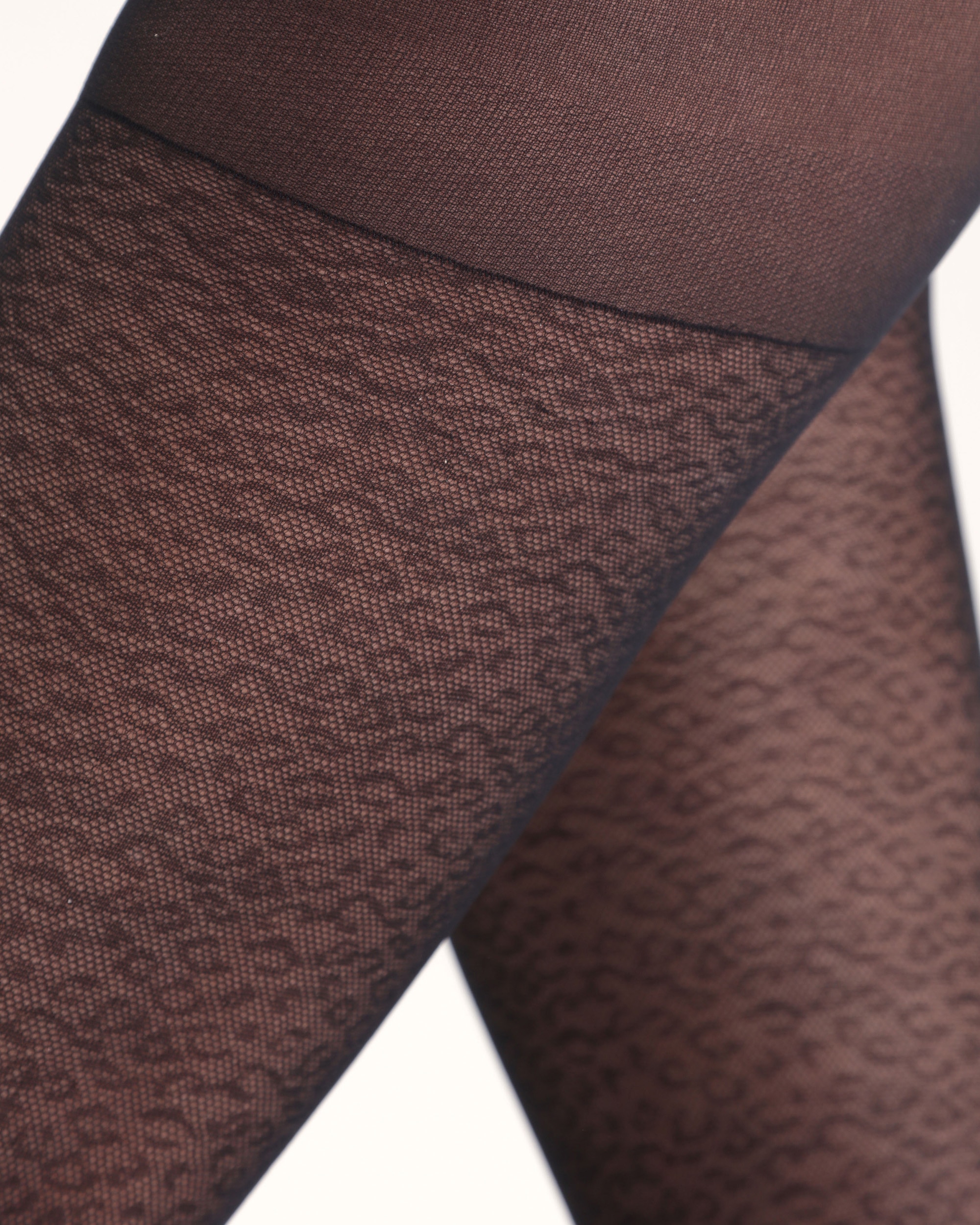 Collants Semi-opacos Print Leopardo 23d Preto-3