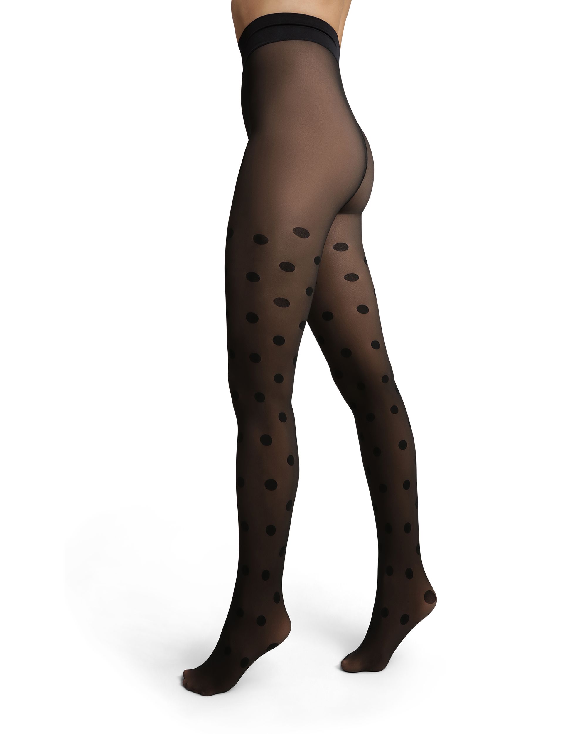 Imagem 0 de Collants Térmicos Efeito Transparente com Bolinhas 80d