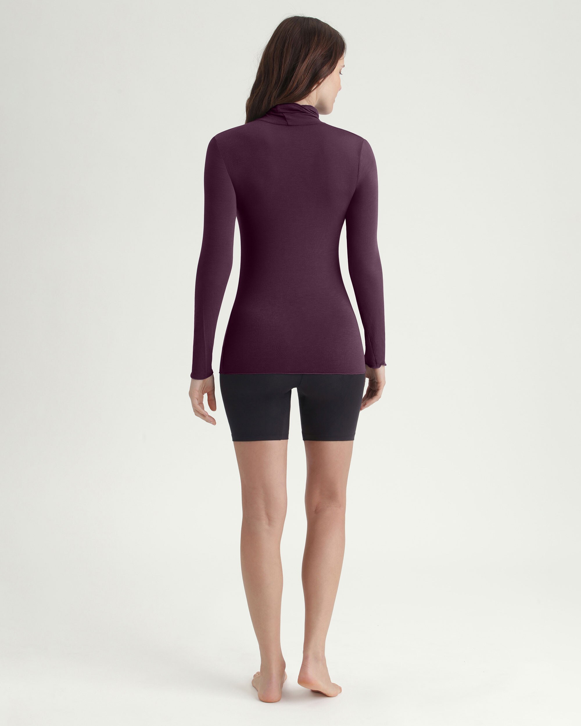 T-shirt Térmica Gola Alta Dim X Inès de La Fressange Roxo-2