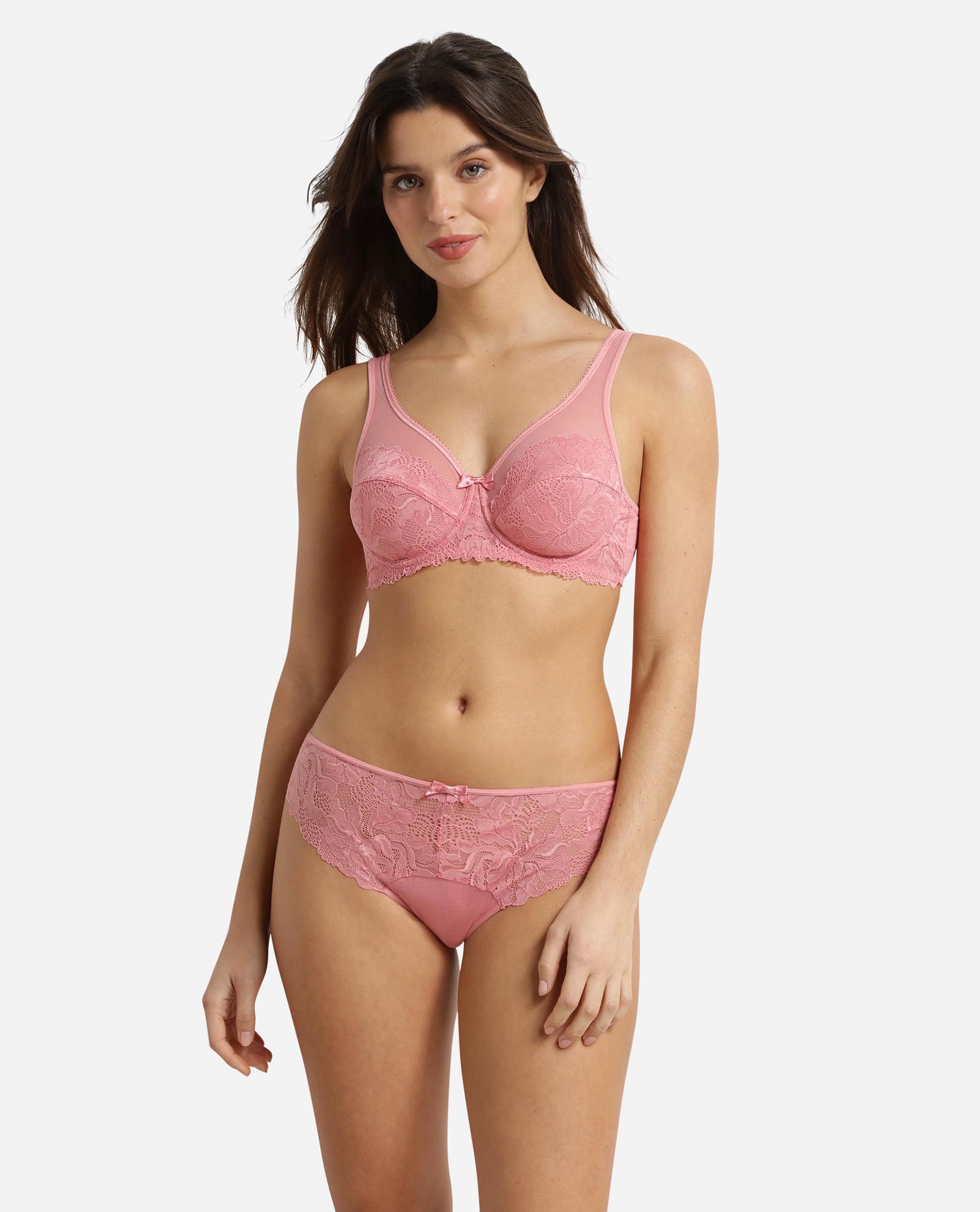 Cueca com Renda Generous Essentiel Rosa-claro-3
