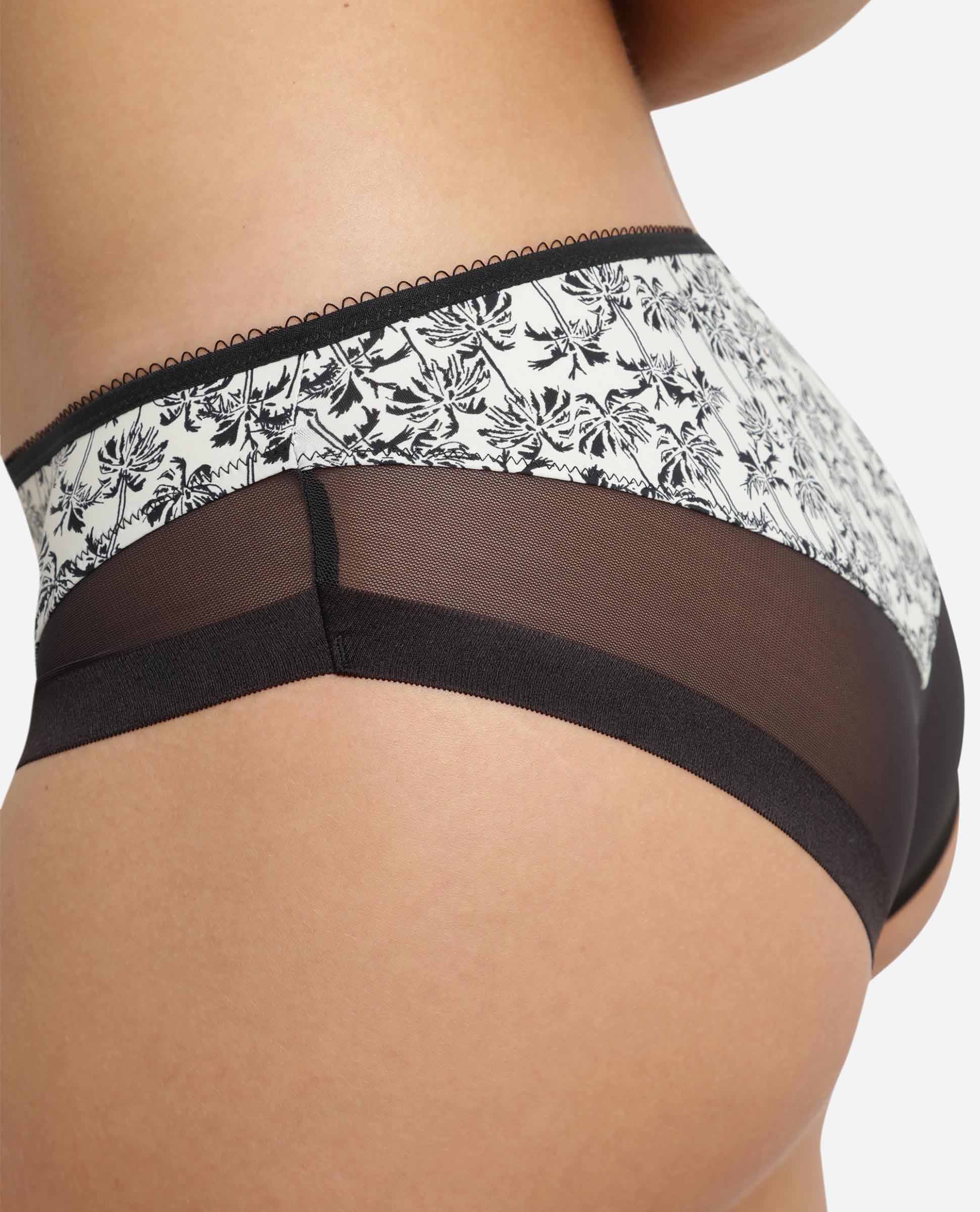 Cueca Clássica de Suave Microfibra e Detalhes em Malla Multicolor-4