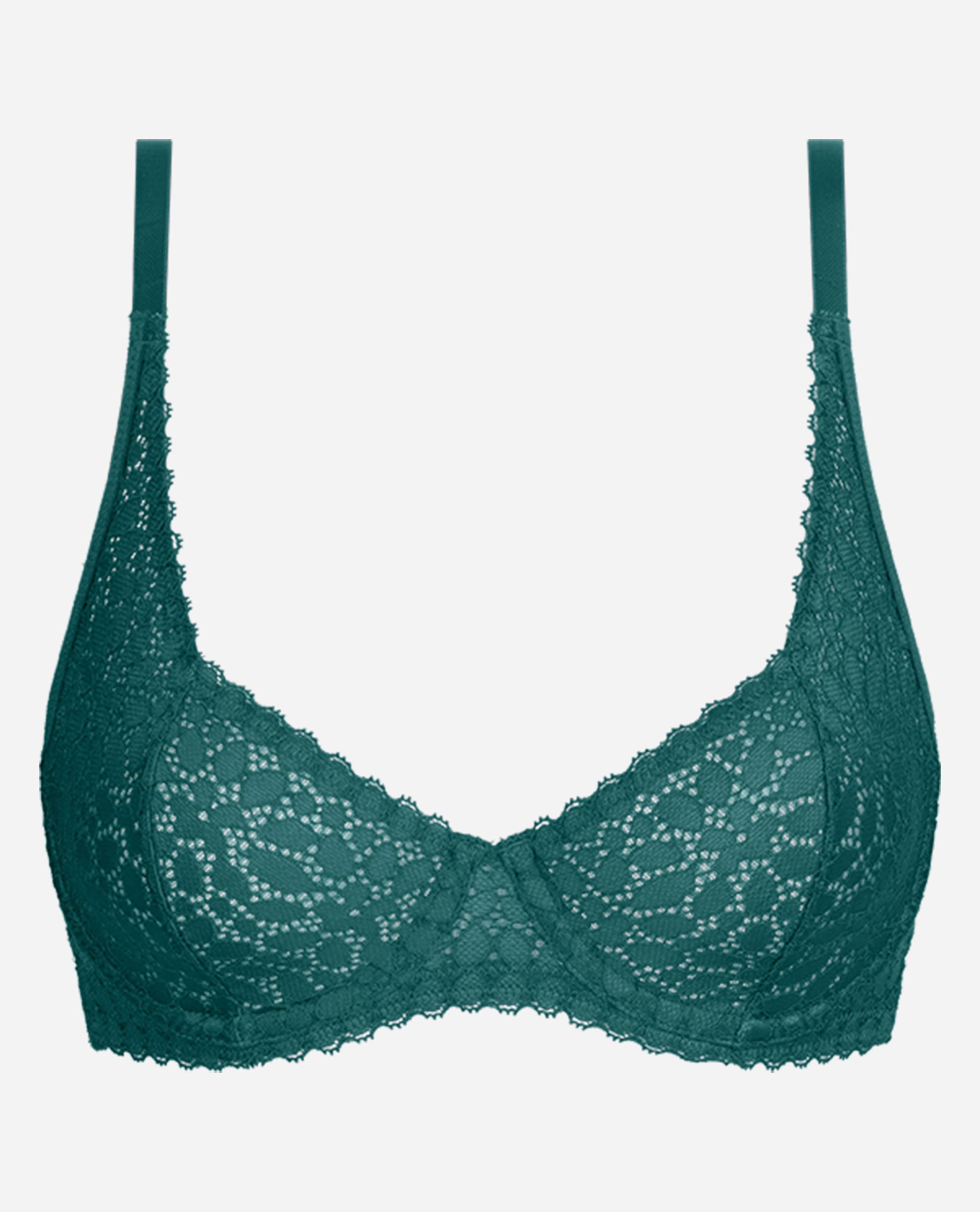 Soutien com Aro de Renda Floral Daily Dentelle Esmeralda-5