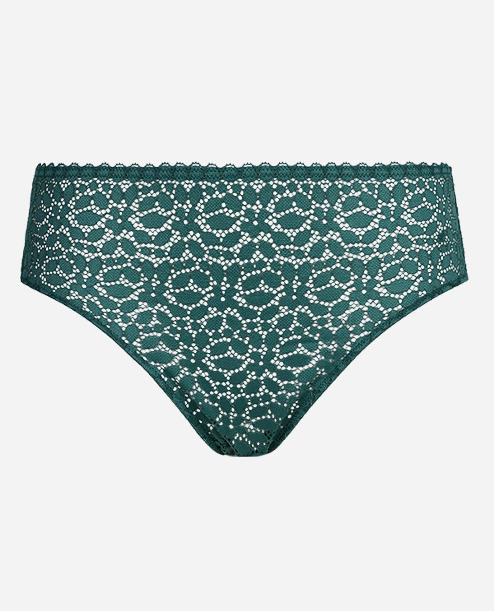 Cueca Invisível de Renda Floral Daily Dentelle Esmeralda-5