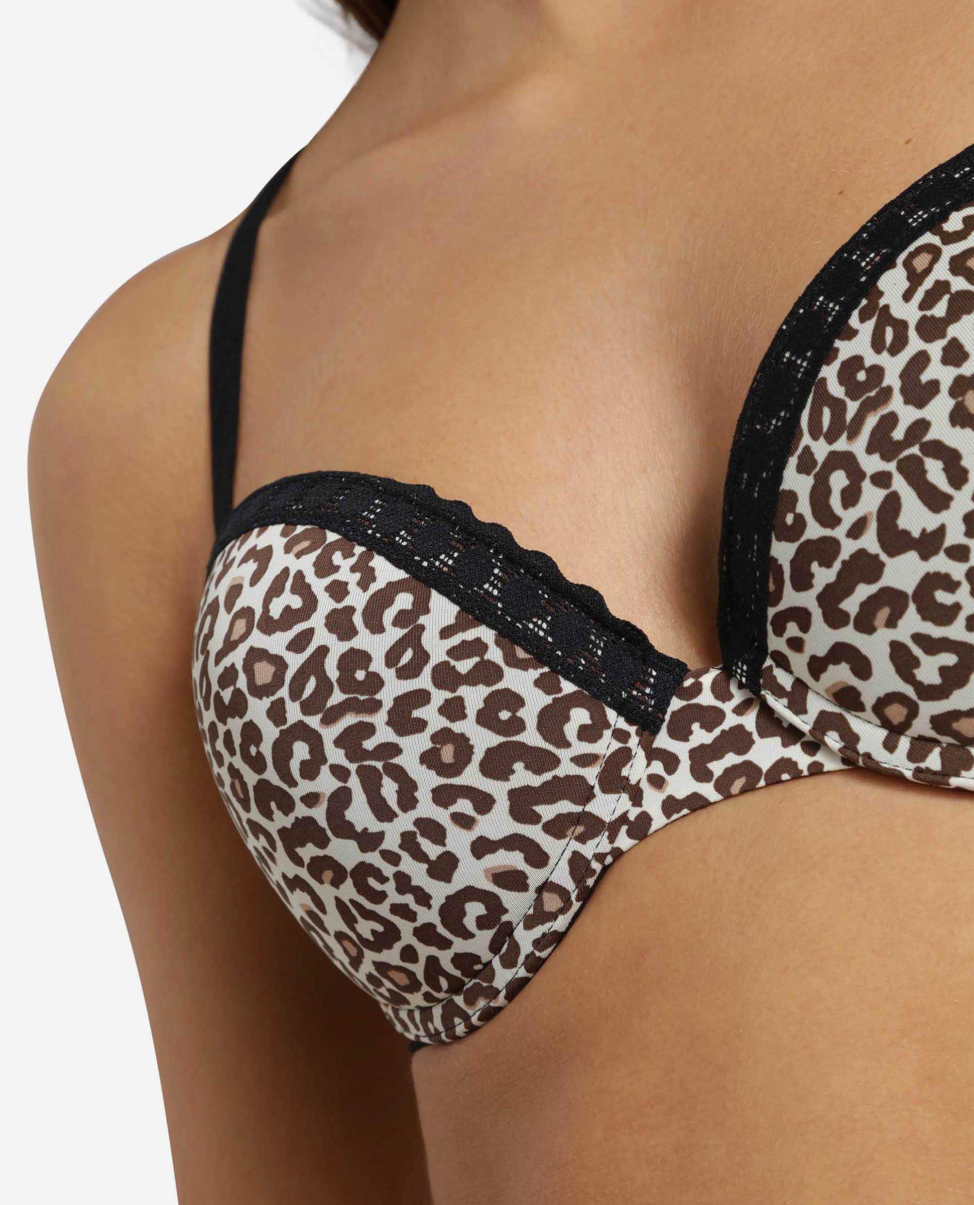 Soutien com Aros de Suave Microfibra Multicolor-4