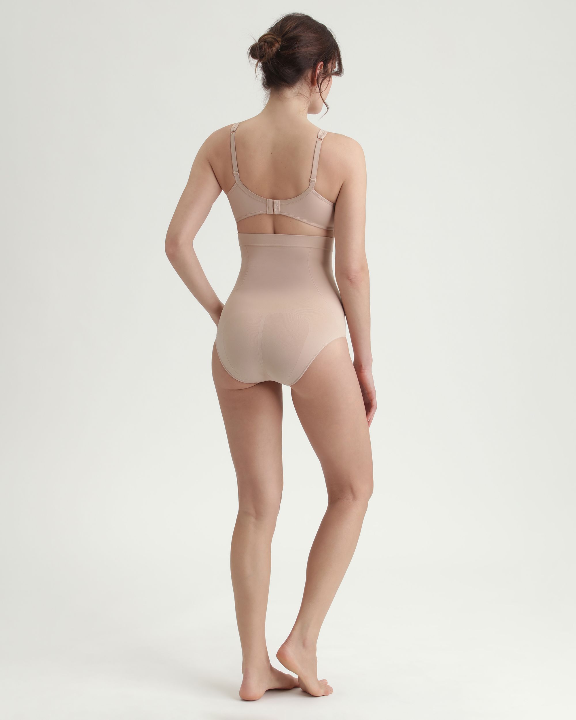 Cueca Redutora de Cintura Alta Suporte Médio Natural-2