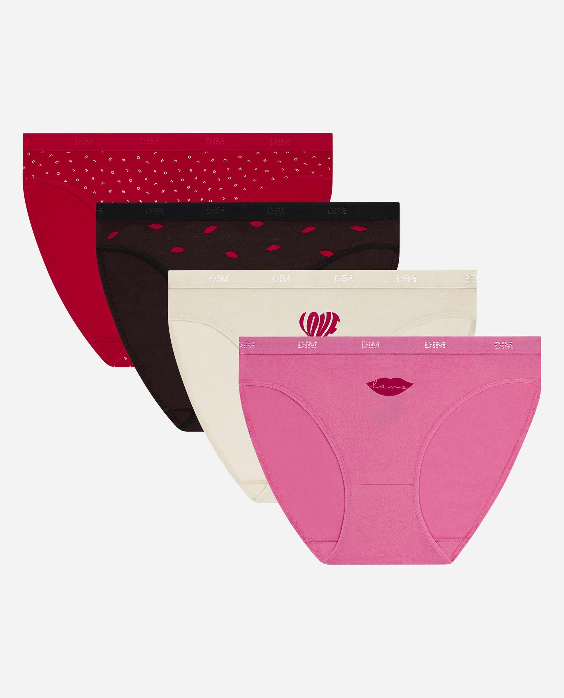 Pack de 4 Cuecas de Algodão Elástico Estampadas Multicolor-4