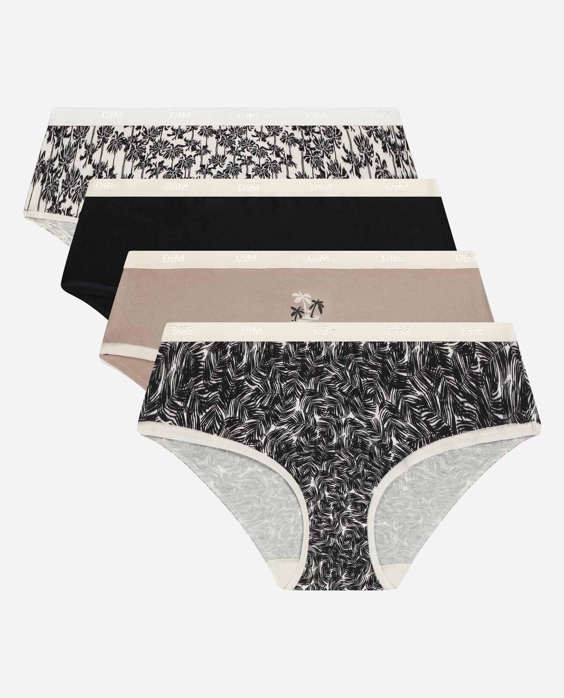 Pack de 4 Cuecas de Algodão Elástico Estampadas Multicolor-4