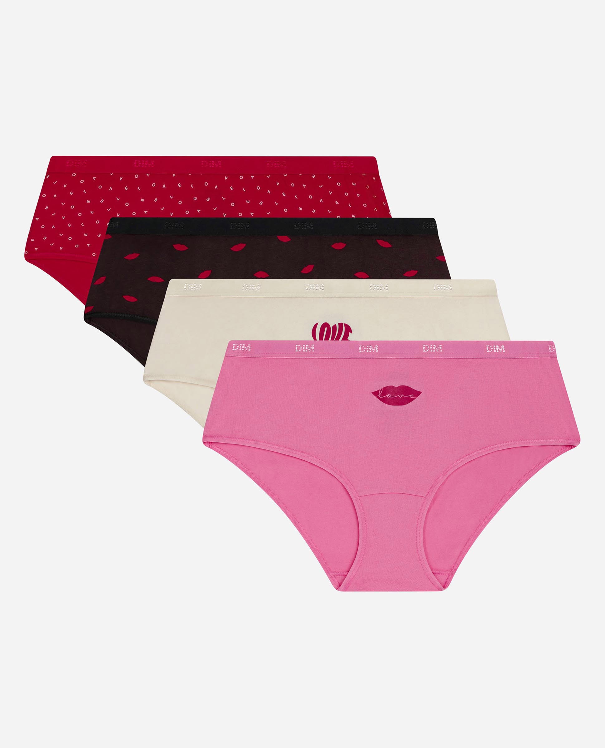Pack de 4 Cuecas de Algodão Elástico Estampadas Multicolor-4