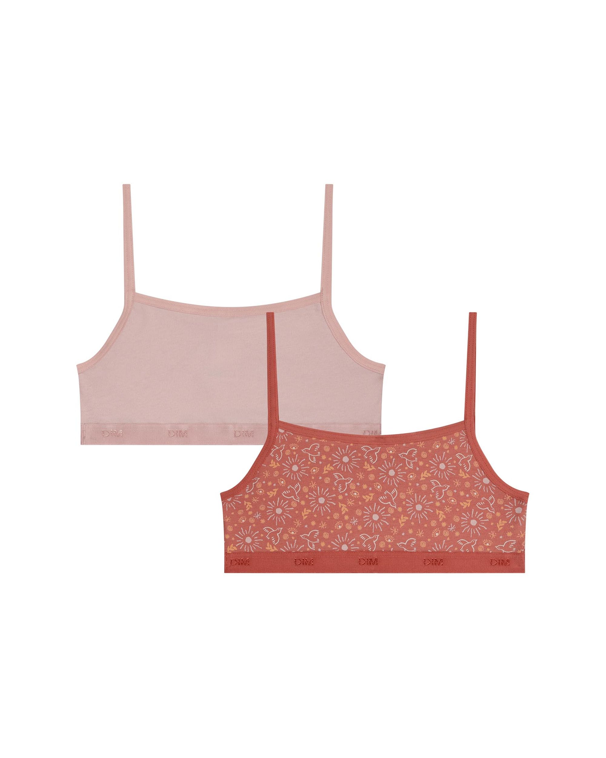 Pack de 2 Soutiens Infantil Estampados de Algodão Elástico Dim Multicolor-2