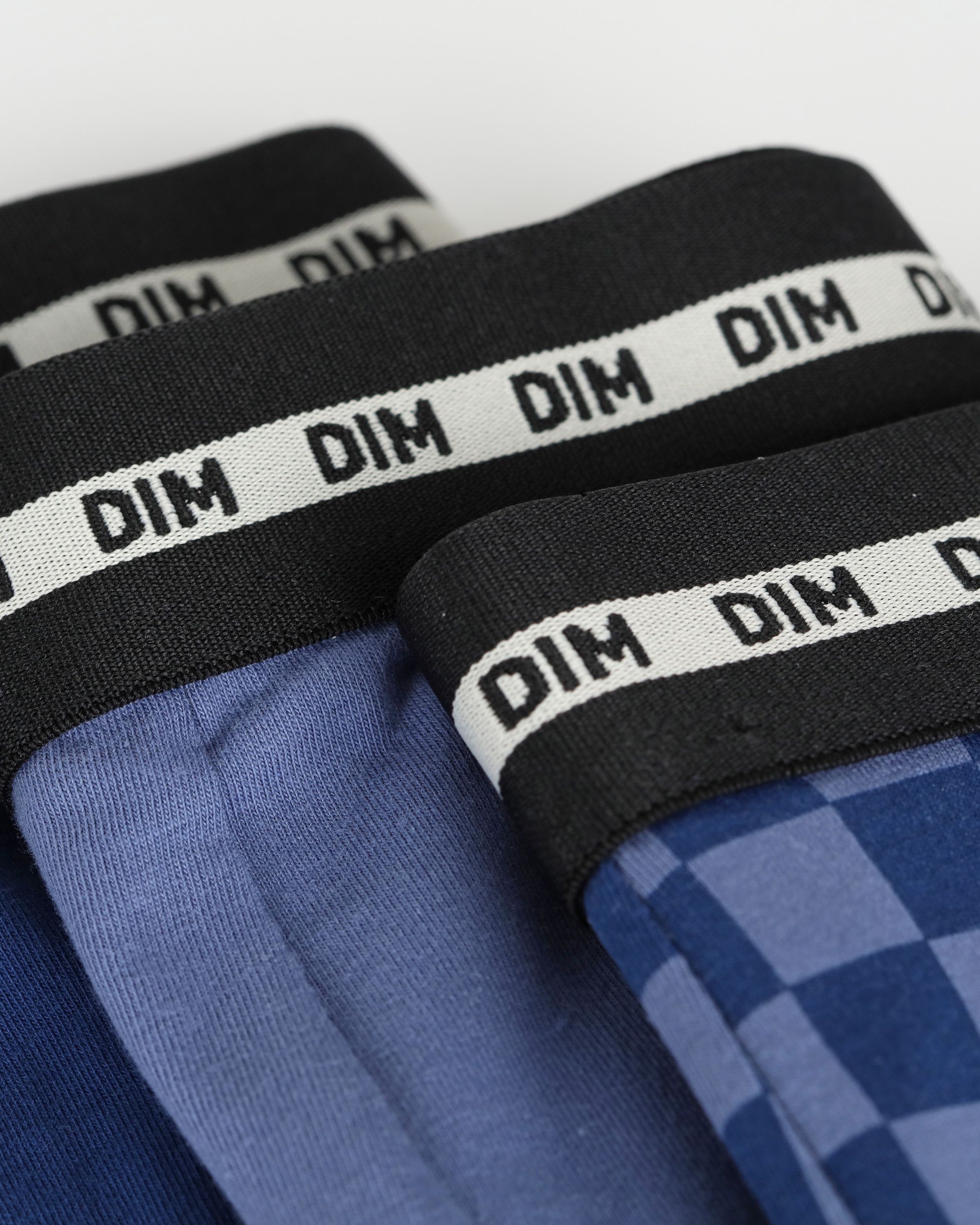 Boxers Infantil Liso e Estampado com Cós em Contraste Dim Azul-3