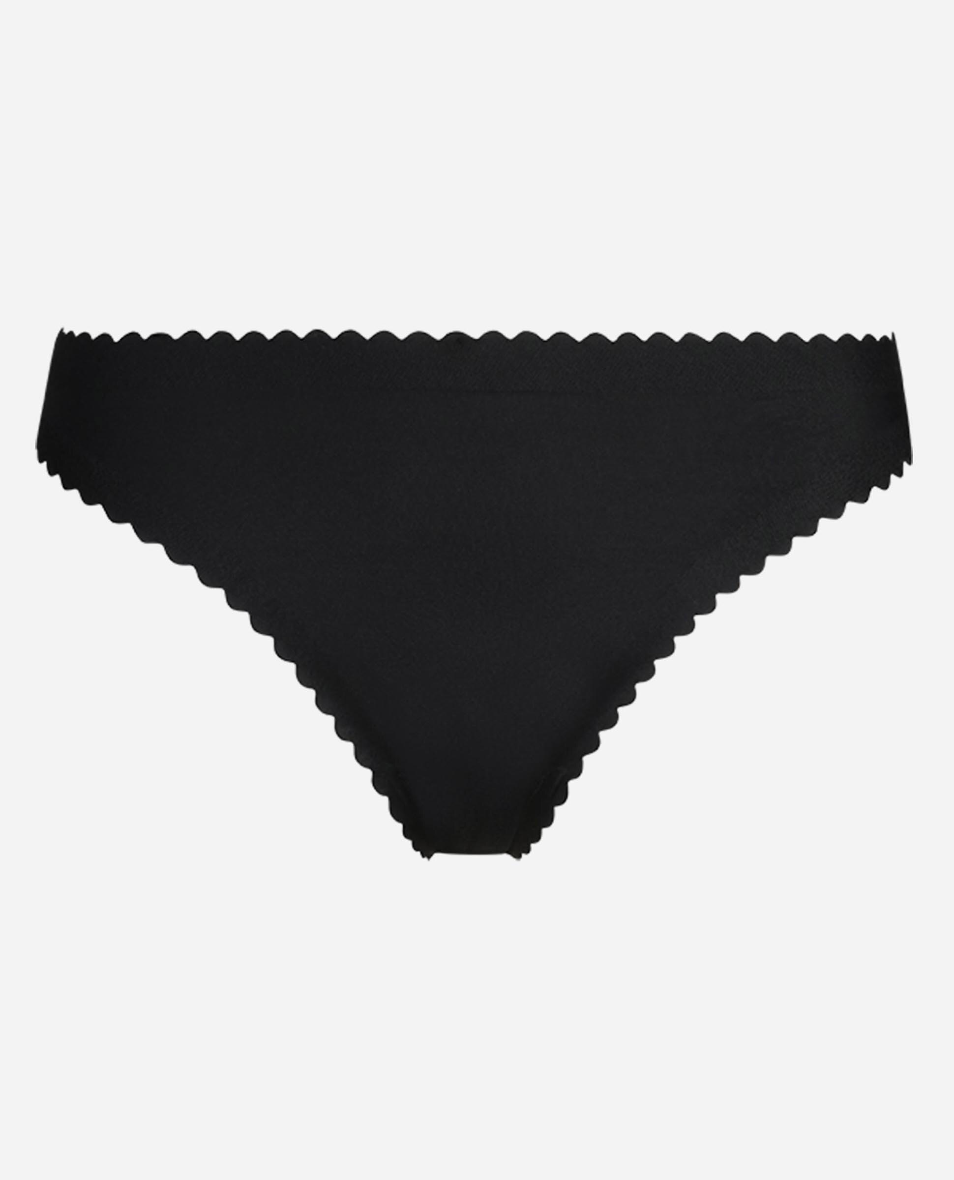 Cueca Invisível de Microfibra sem Costuras Preto-5