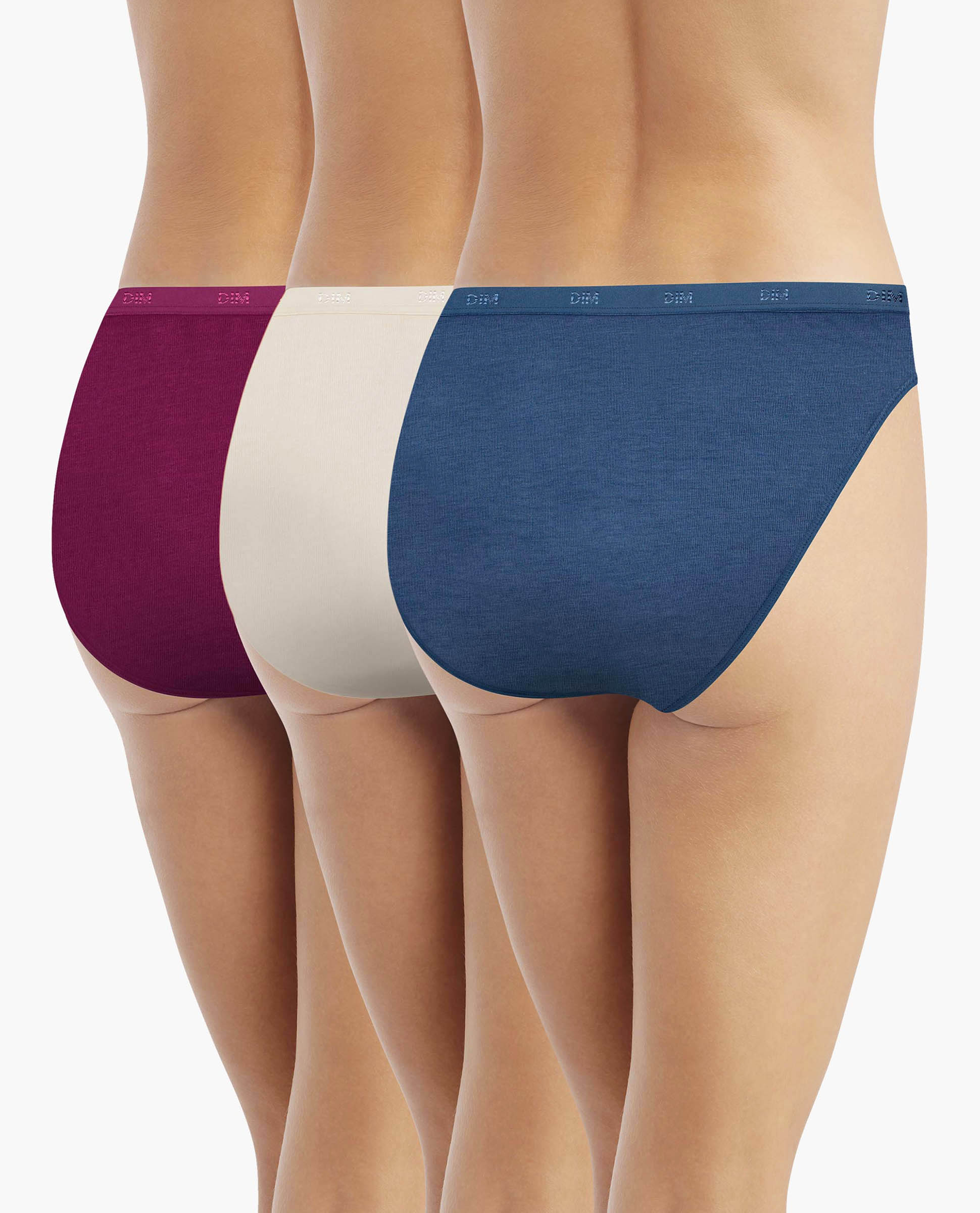 Pack de 3 Cuecas de Algodão Elástico em Várias Cores Multicolor-2