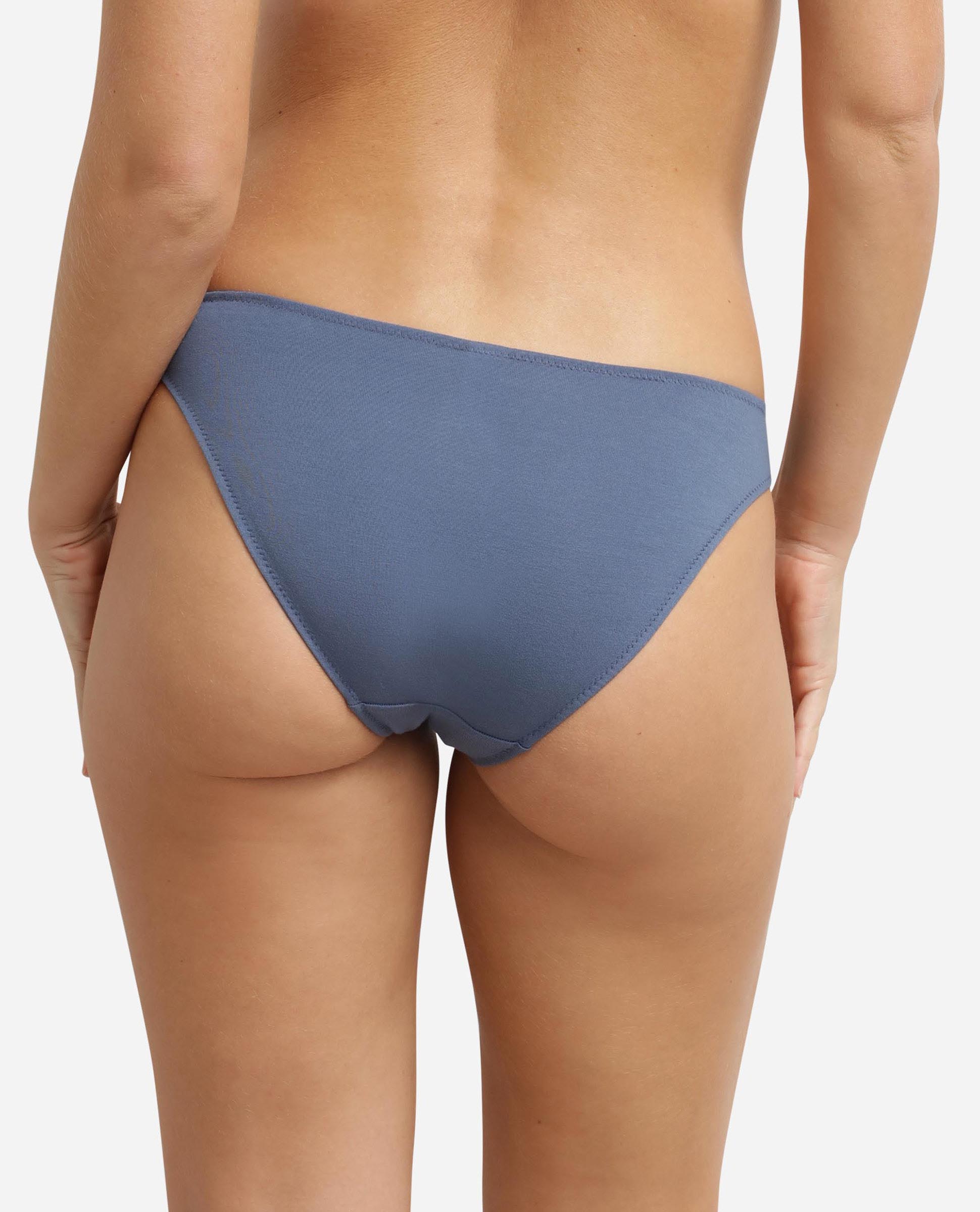 Cueca Clássica de Algodão Azul-2