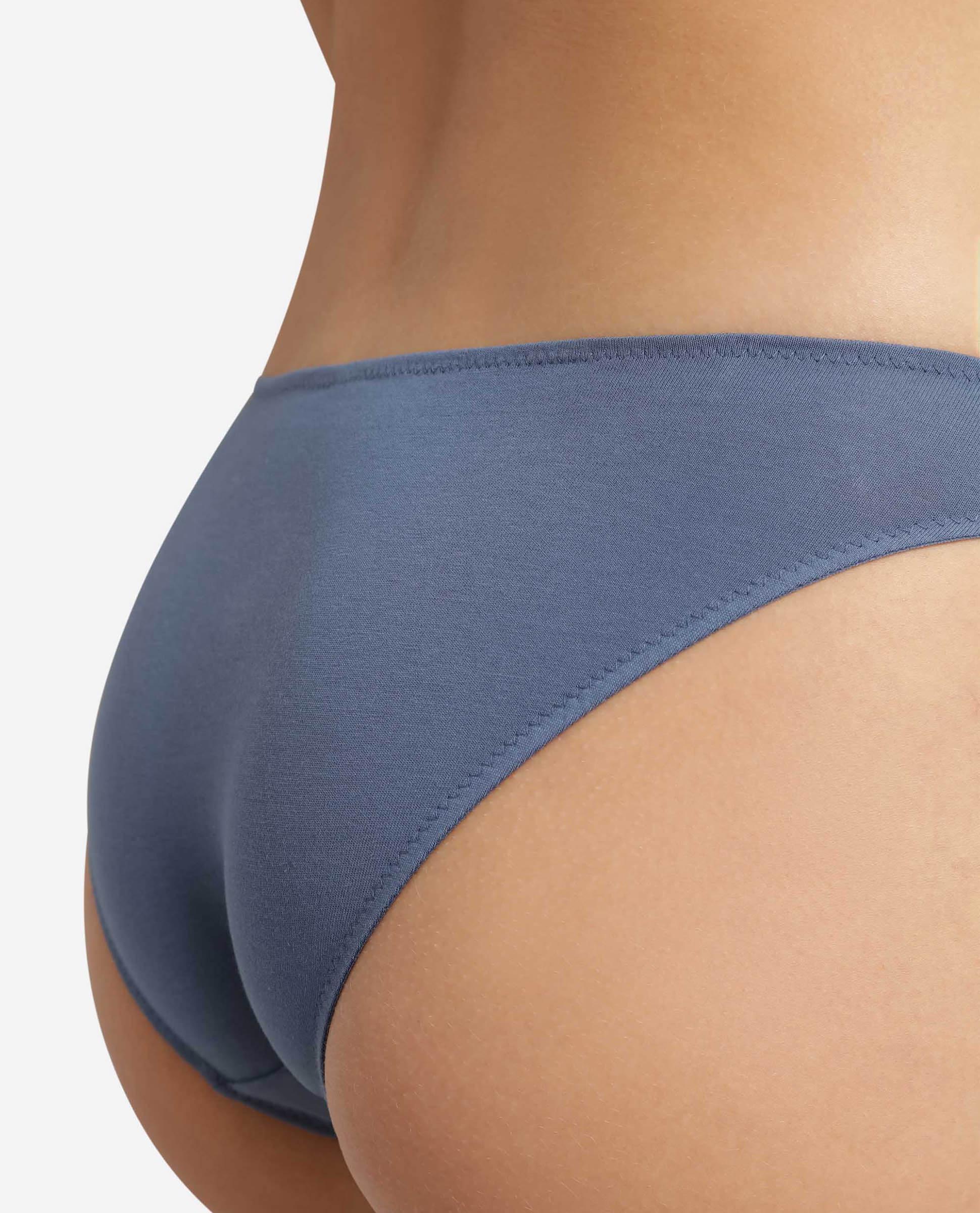 Cueca Clássica de Algodão Azul-4