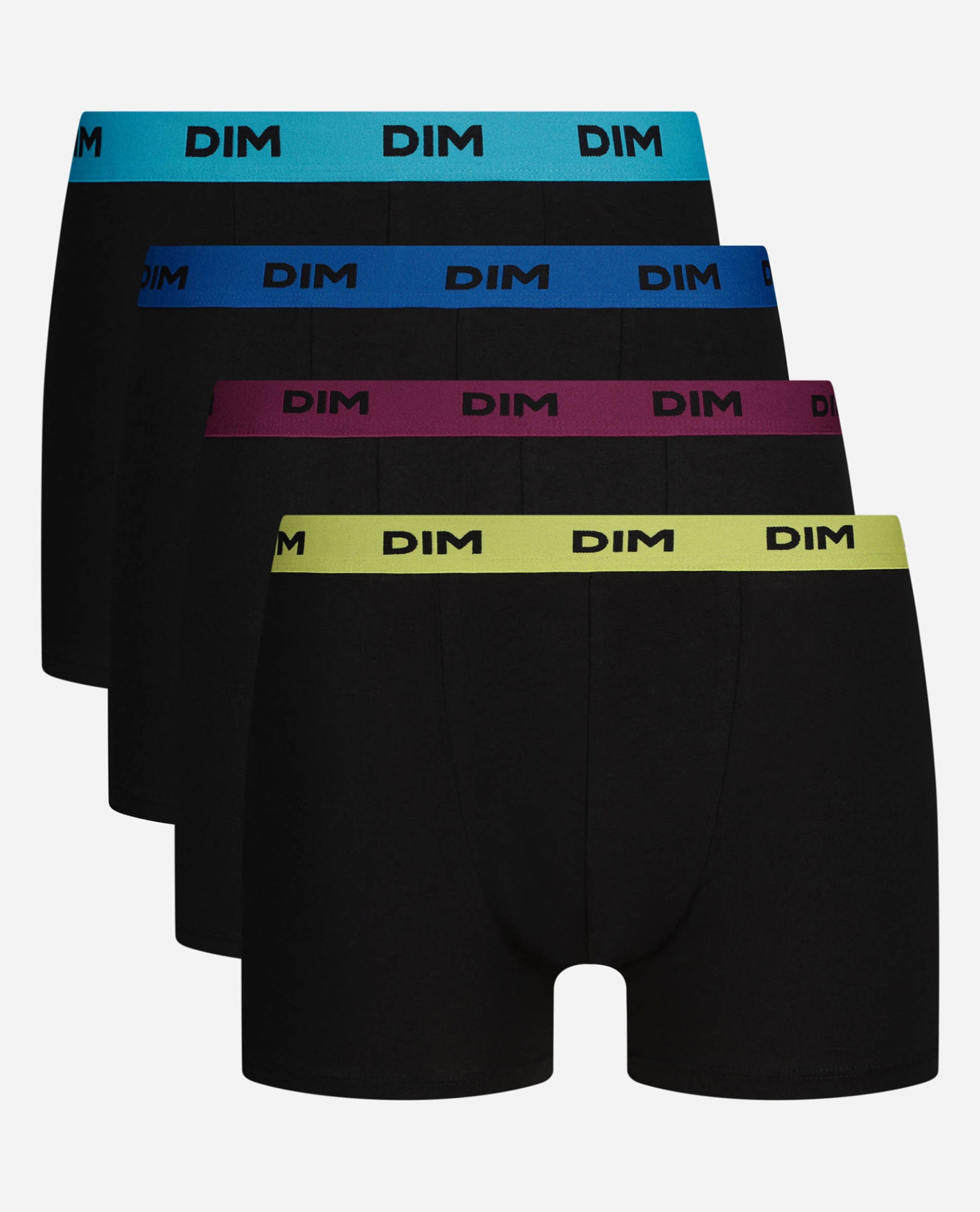 Pack de Quatro Boxers de Algodão Elástico com Cós Estampado Preto-3