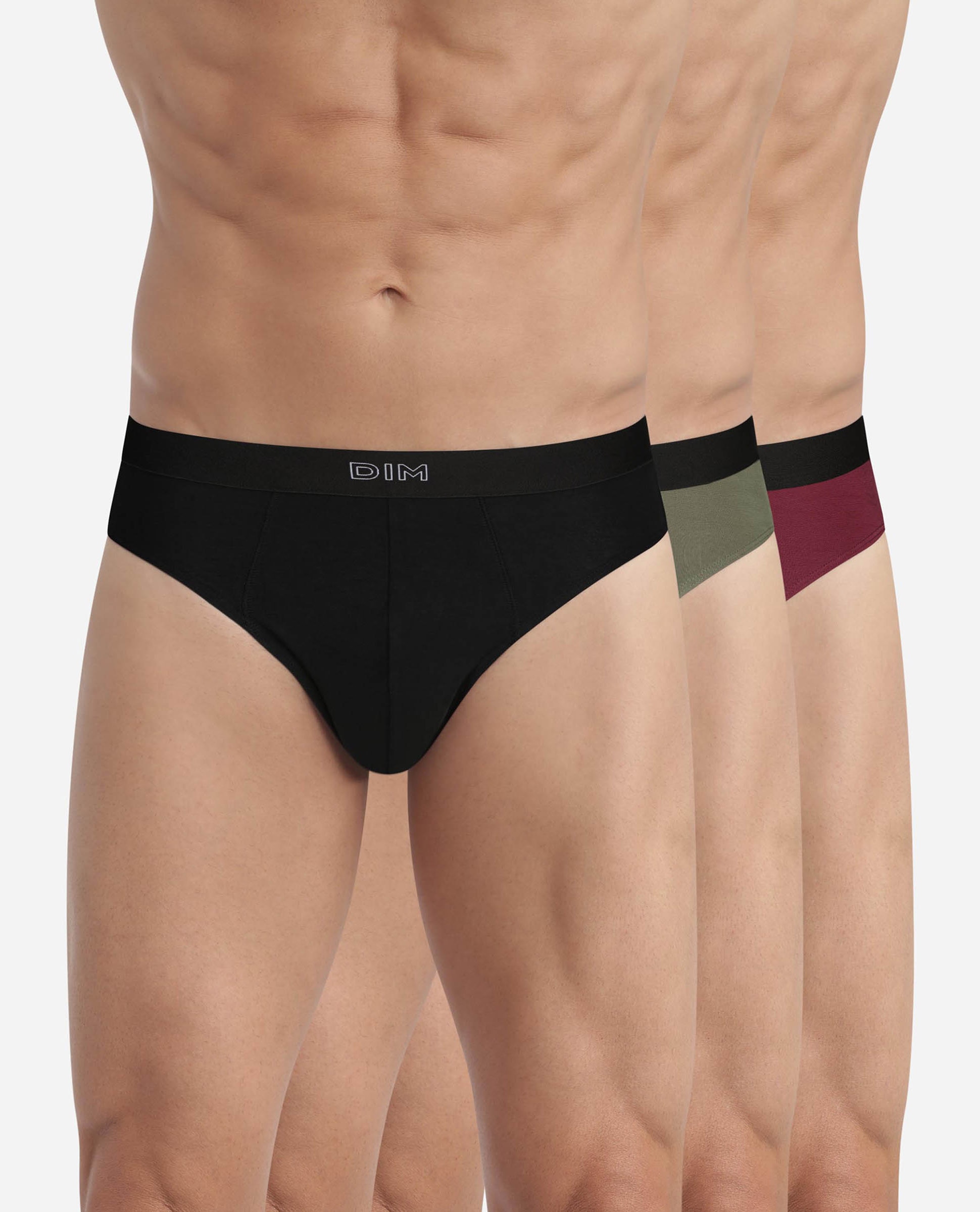 Imagem 0 de Pack de Três Slips Pur Confort de Algodão em Vários Cores