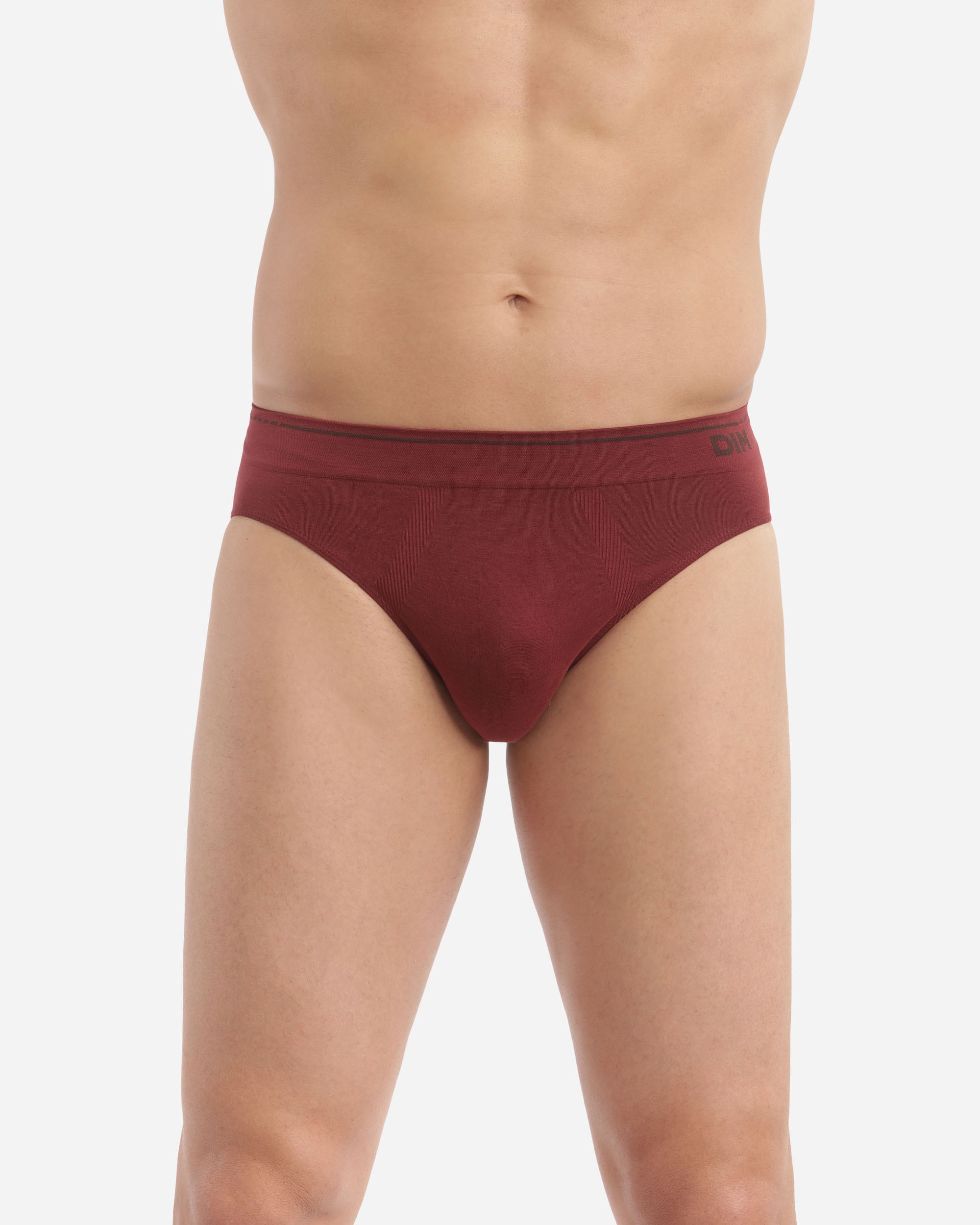 Pack de Dois Slips de Algodão sem Costuras Dim Seamless Cotton Vermelho-2