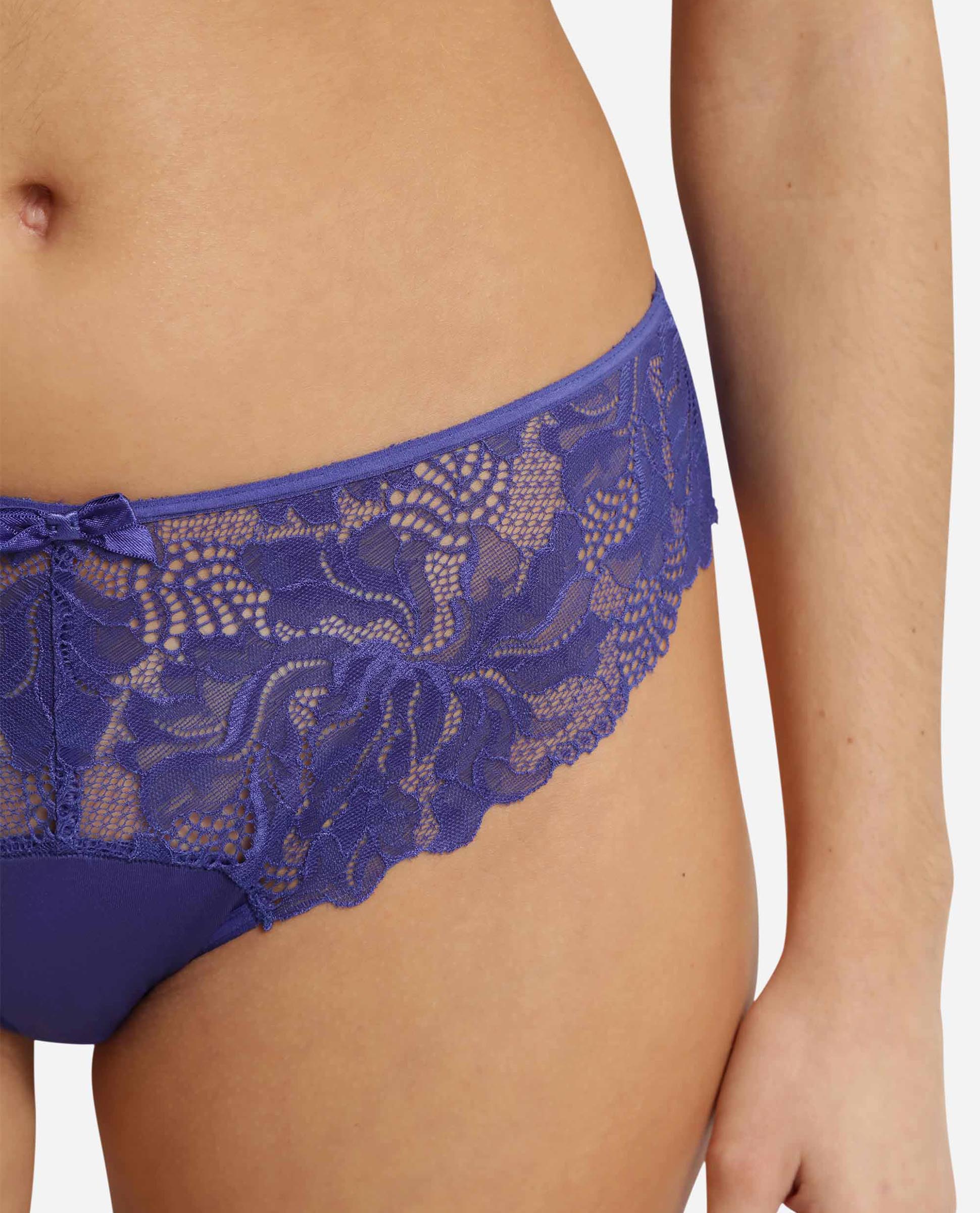 Cueca com Renda Generous Essentiel Azul-4
