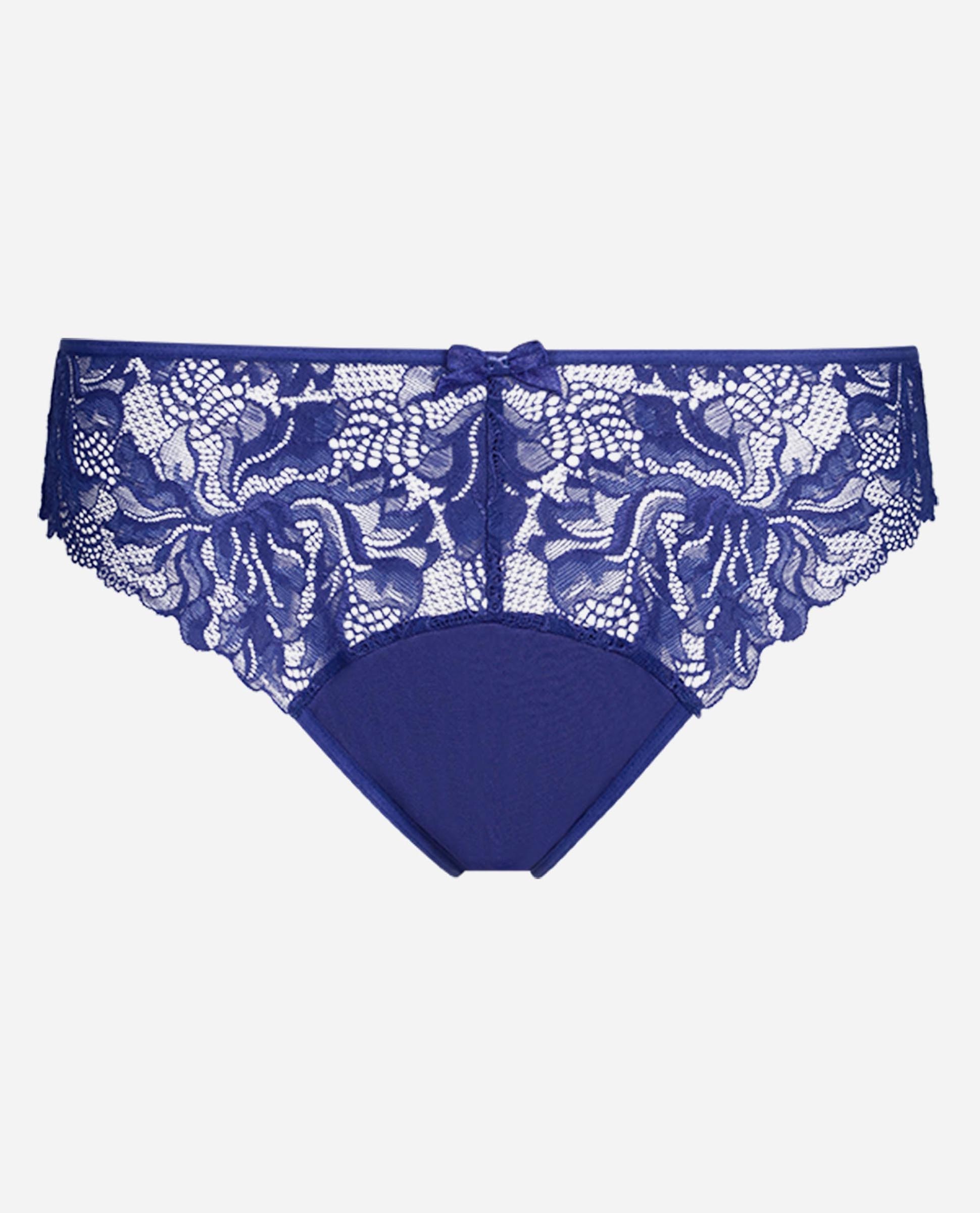 Cueca com Renda Generous Essentiel Azul-5