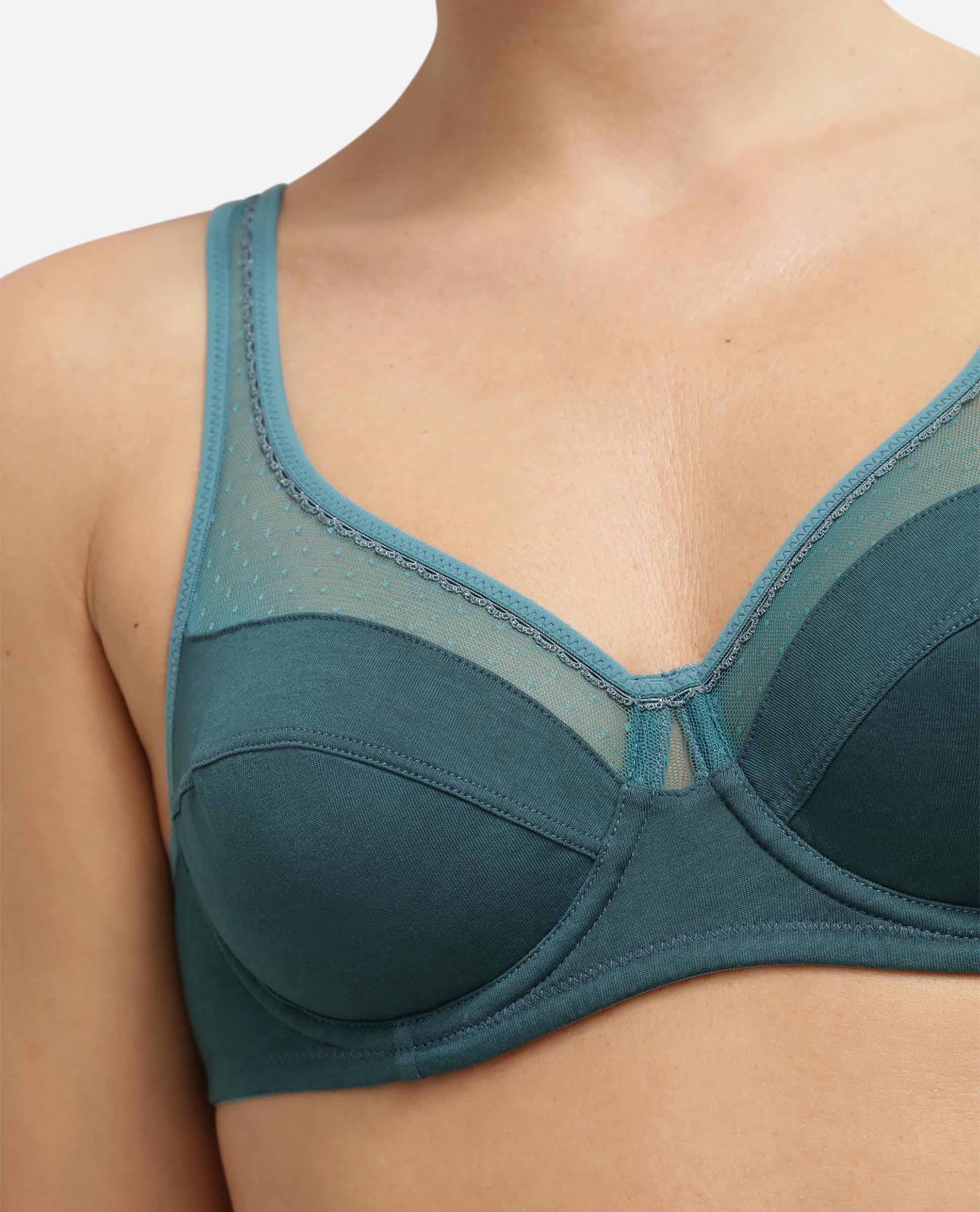 Soutien com Aro de Algodão Orgânico Generous Verde Água-4