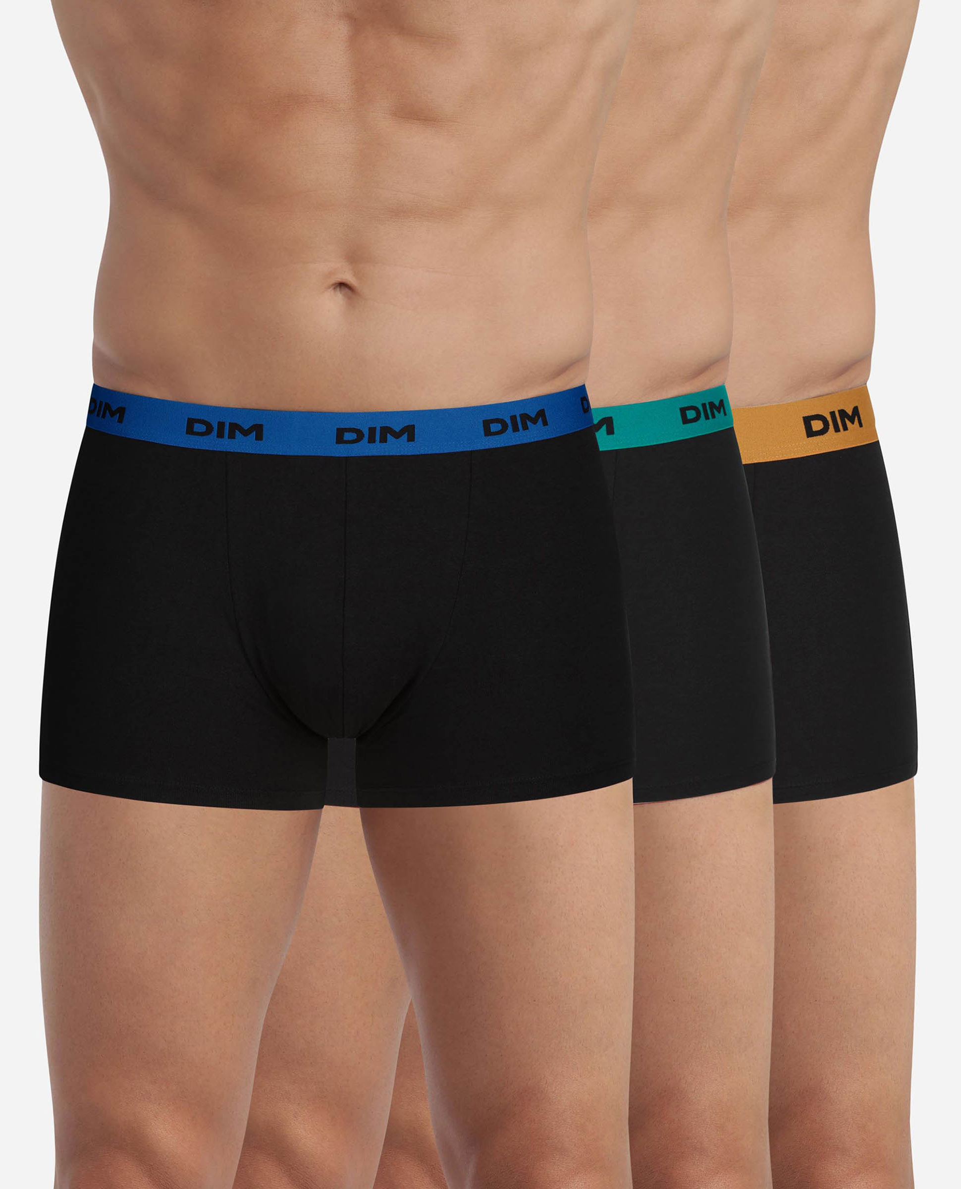 Imagem 0 de Pack de Três Boxers de Algodão Elástico com Cintura Estampada