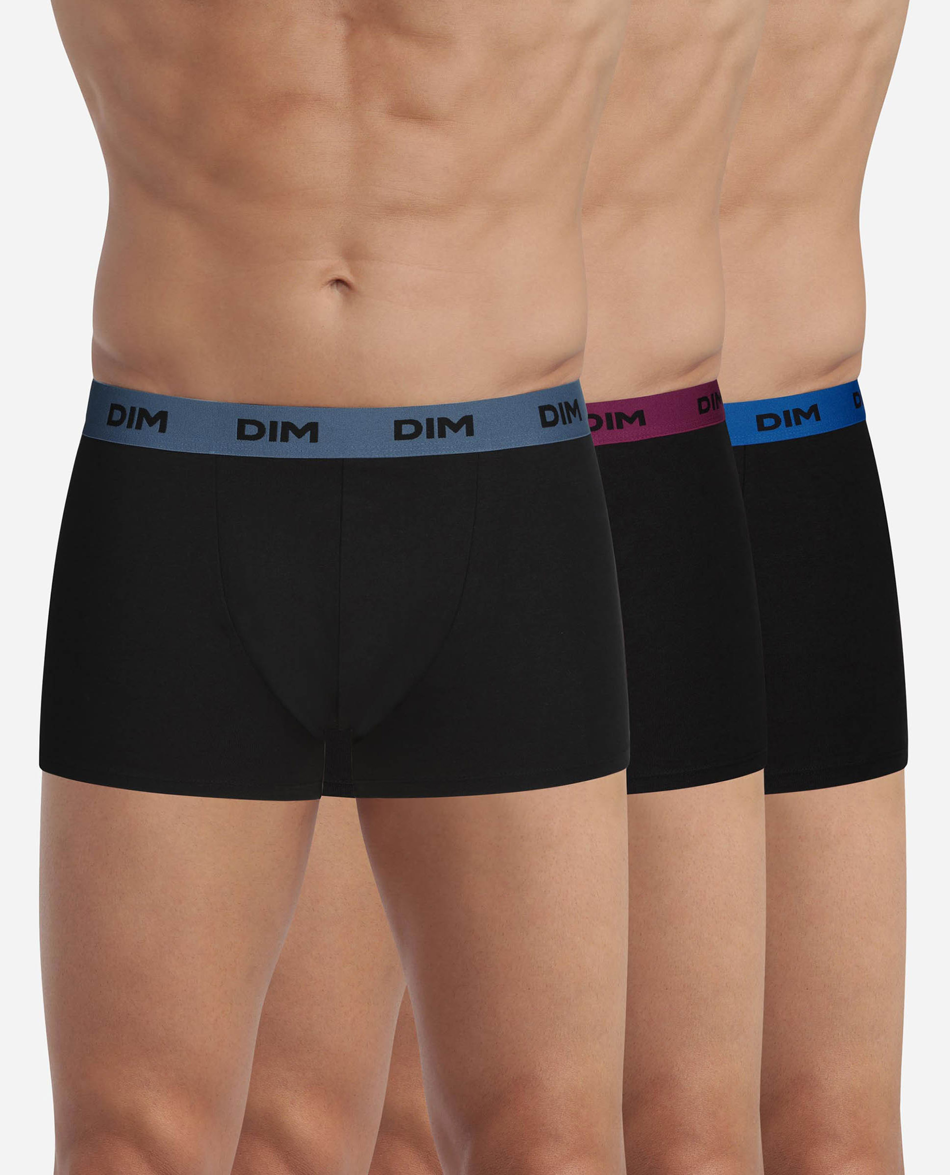 Imagem 0 de Pack de Três Boxers de Algodão Elástico com Cintura Estampada