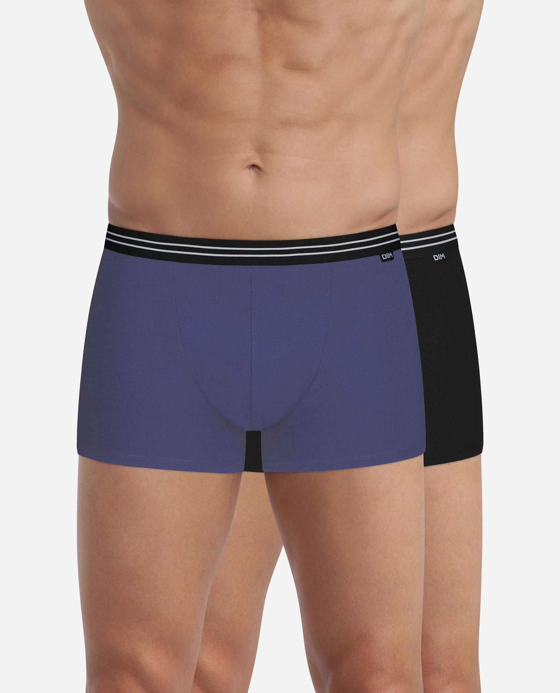 Imagem 0 de Pack de Dois Boxers de Algodão Elástico Ecodim com Design no Cós em Vários em Cores