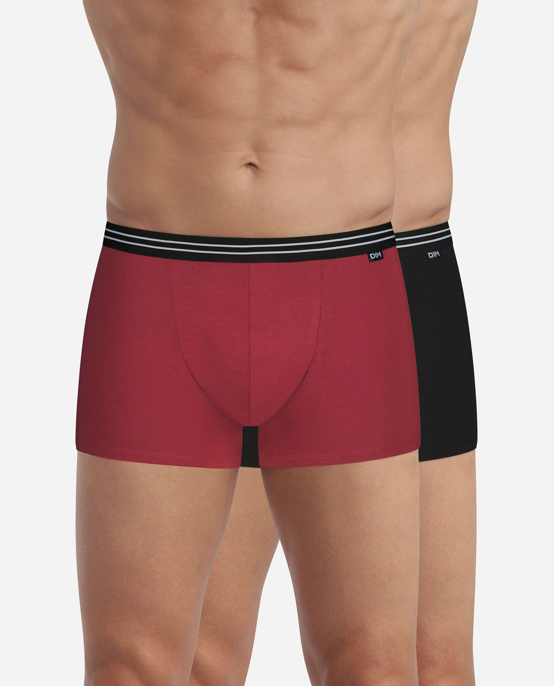 Imagem 0 de Pack de Dois Boxers de Algodão Elástico Ecodim com Design no Cós em Vários em Cores