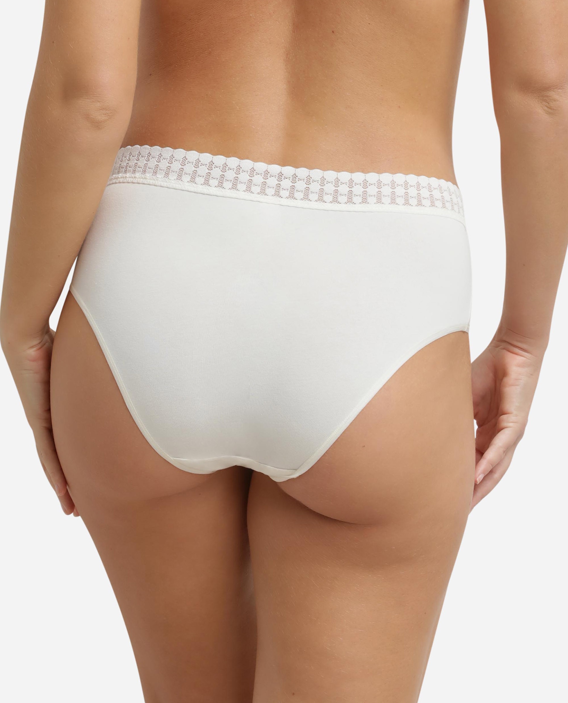 Cueca Alta de Algodão Osso-2