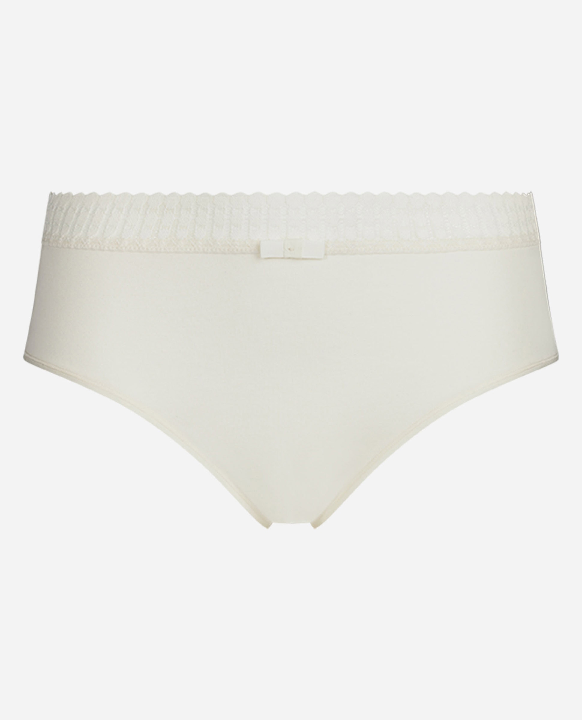 Cueca Alta de Algodão Osso-5