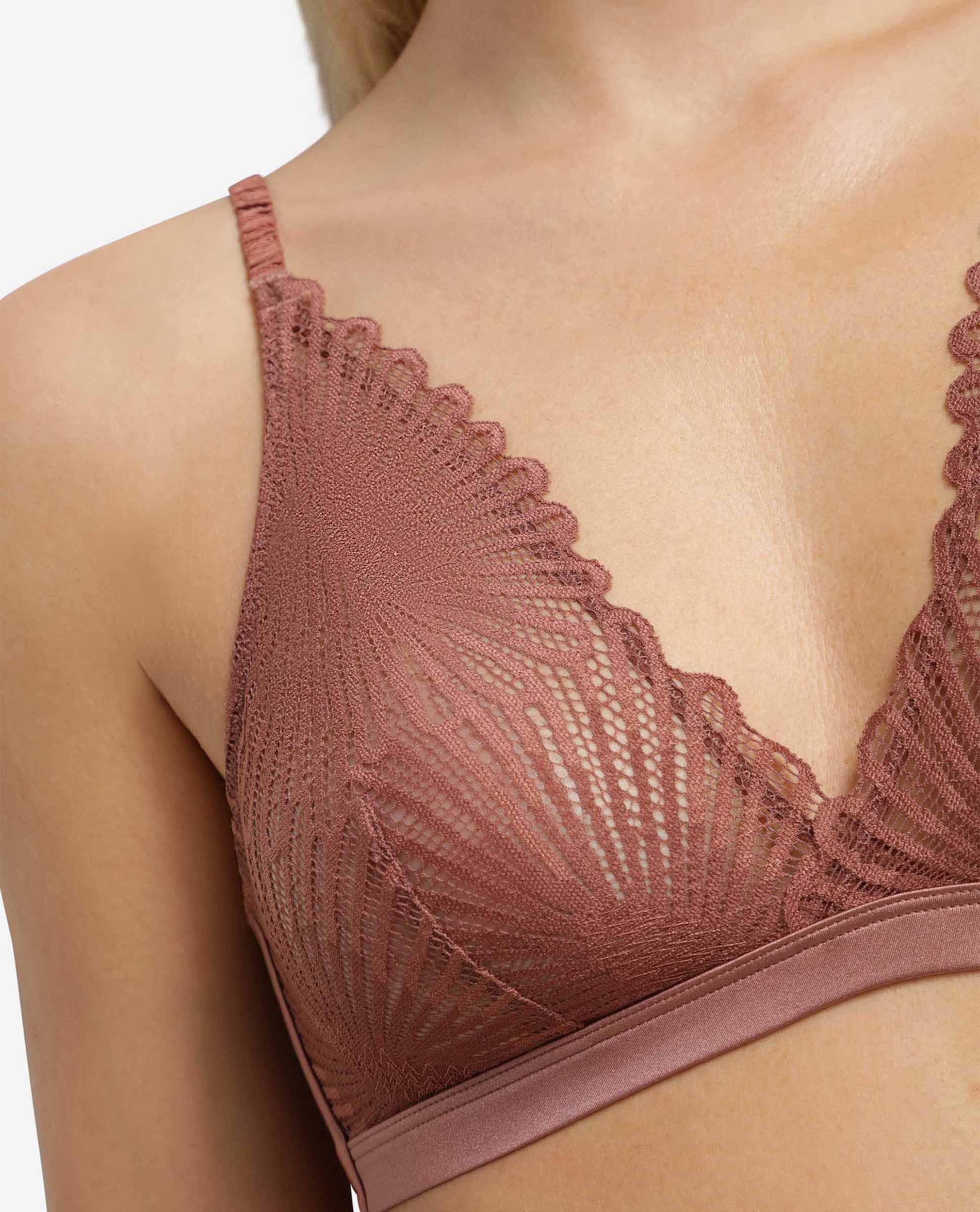 Soutien Bralette em Renda Bege-4